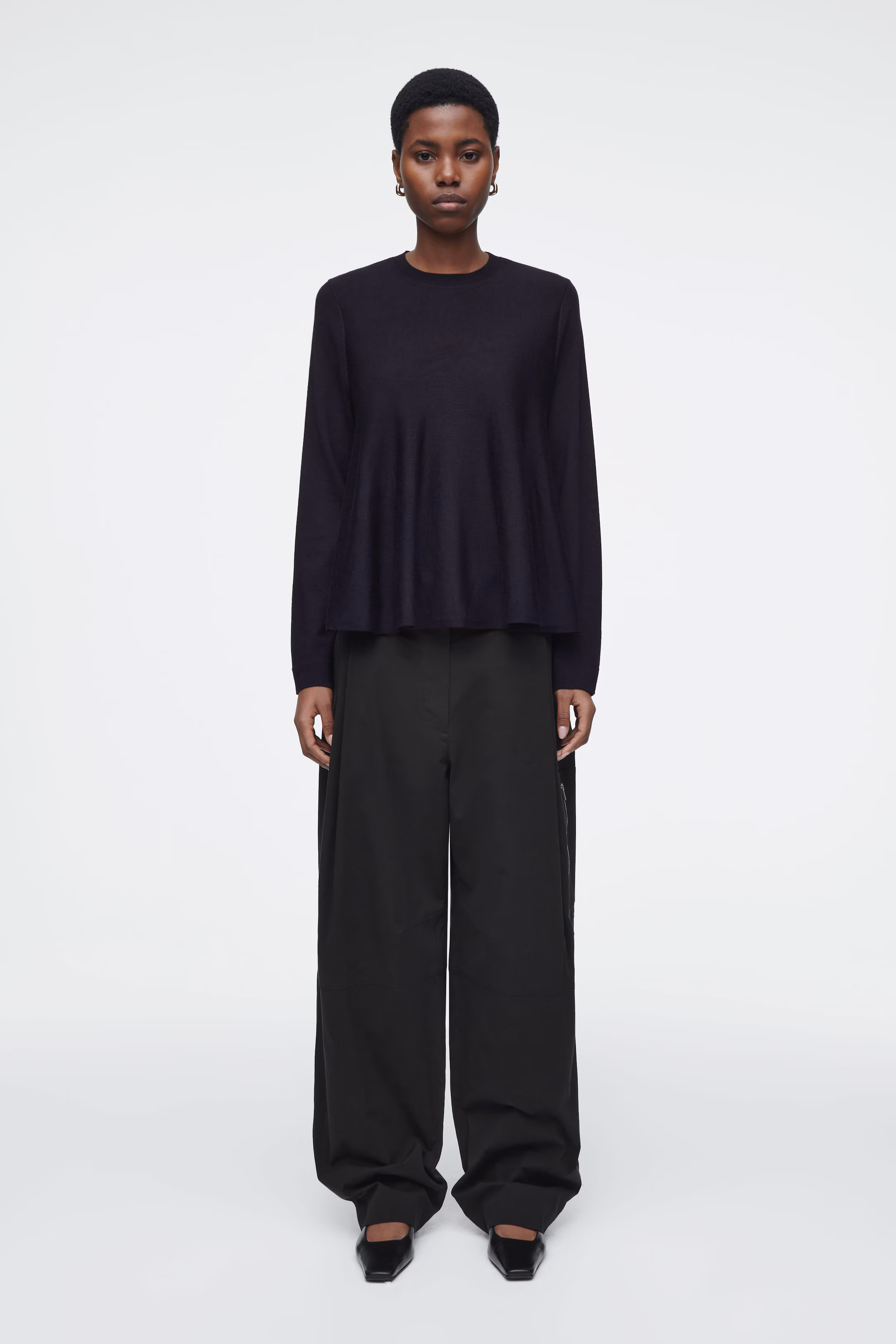 TRAPEZE MERINO WOOL JUMPER