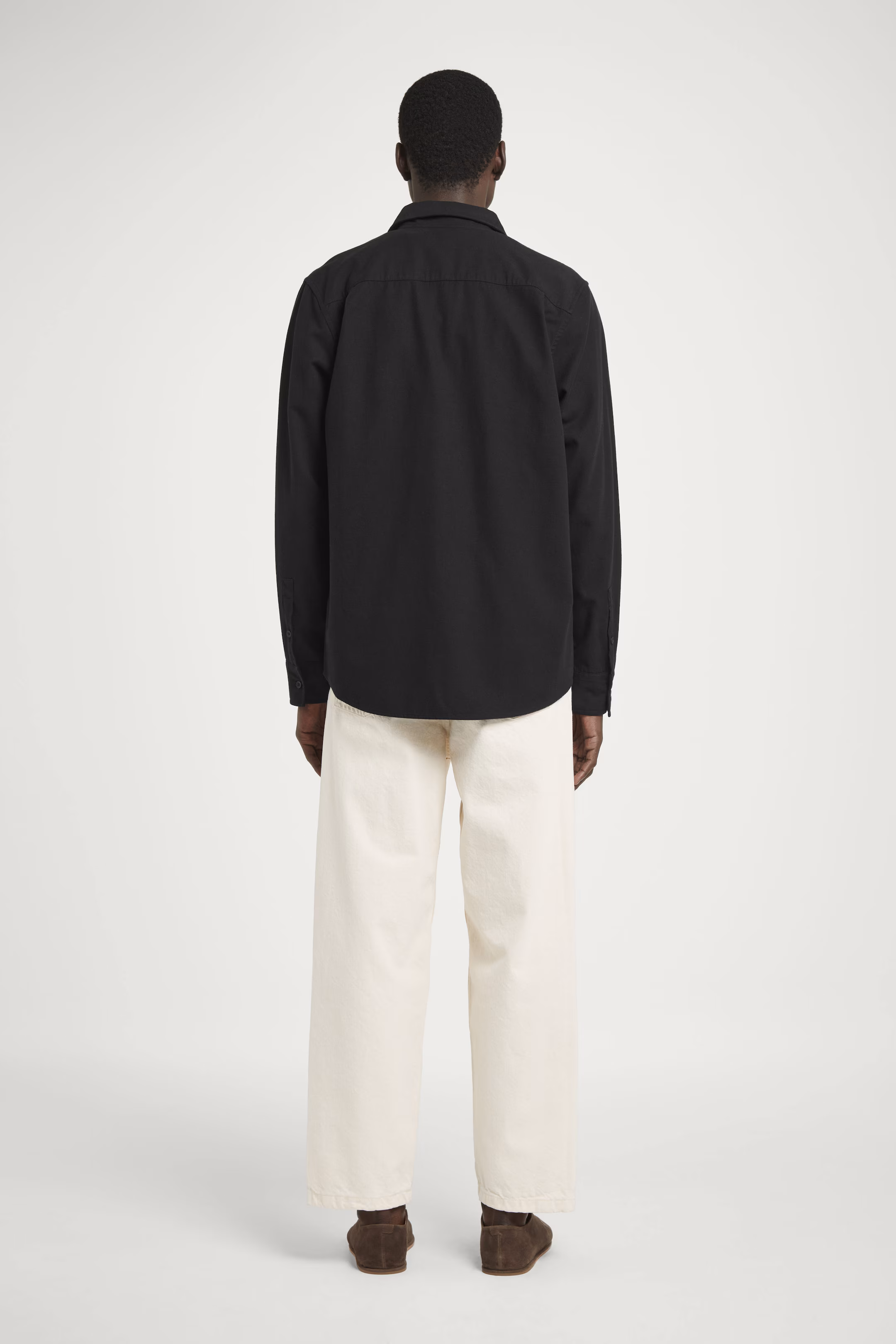 RELAXED BRUSHED COTTON-BLEND SHIRT