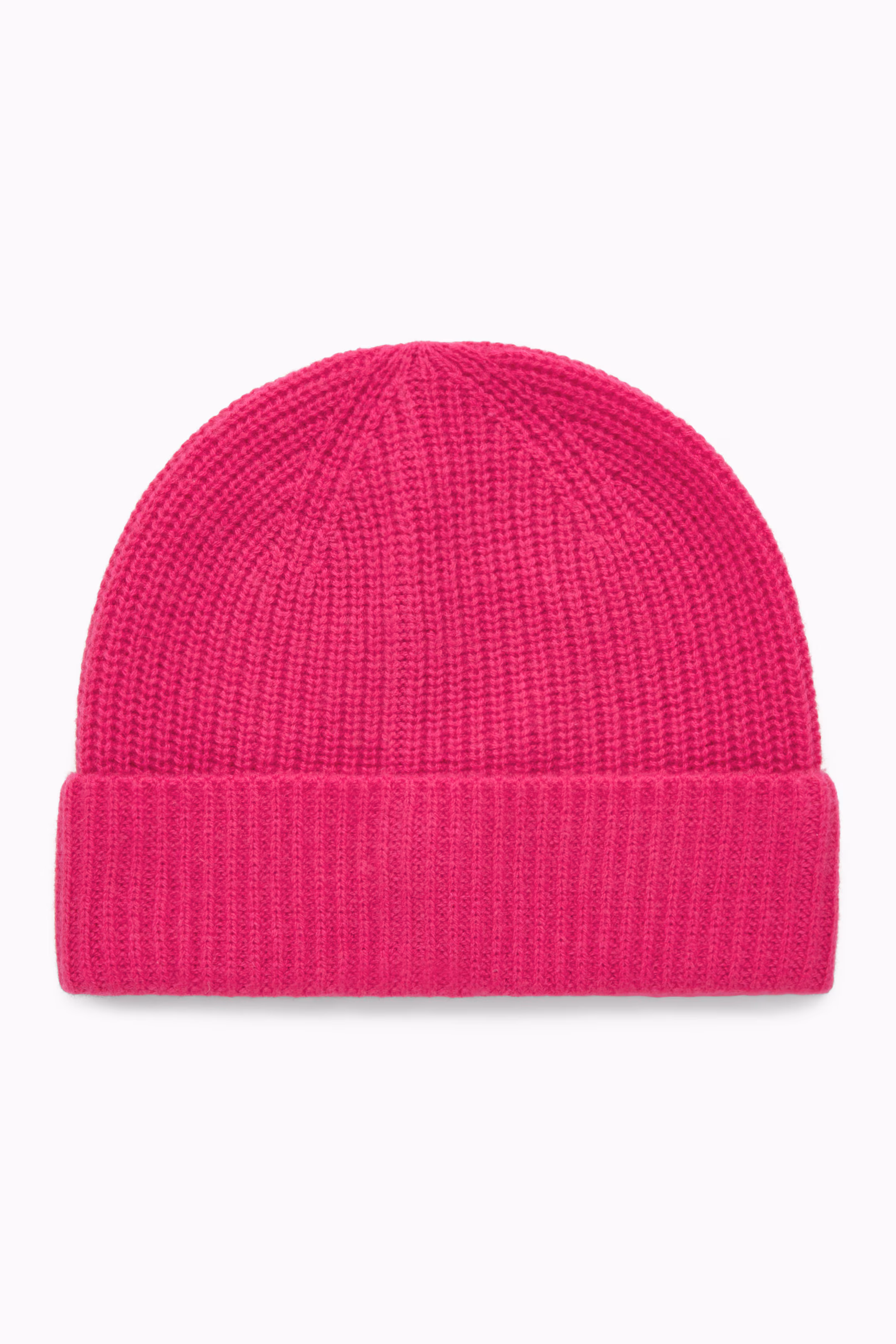 RIBBED WOOL AND CASHMERE BEANIE