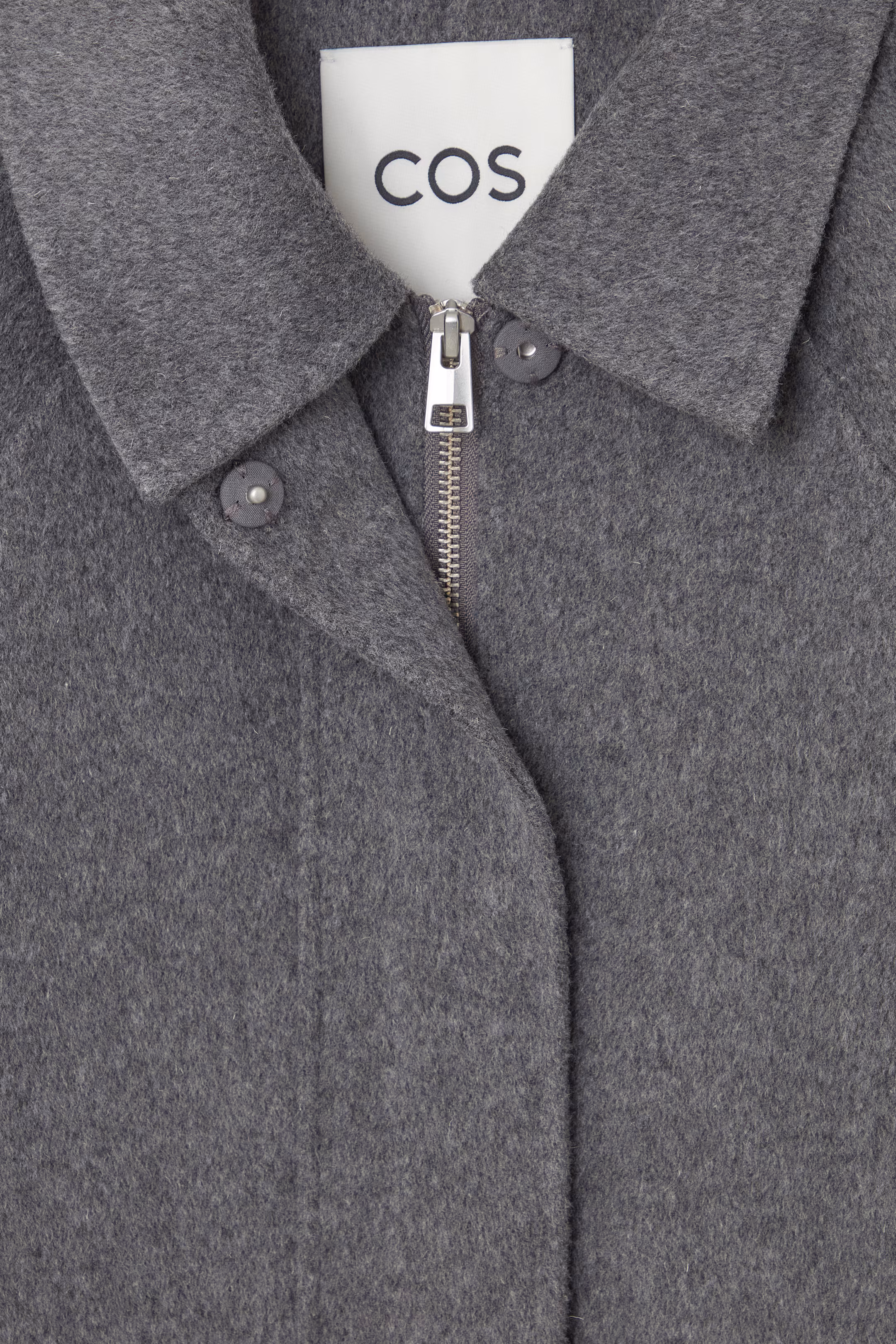 SHORT DOUBLE-FACED WOOL JACKET