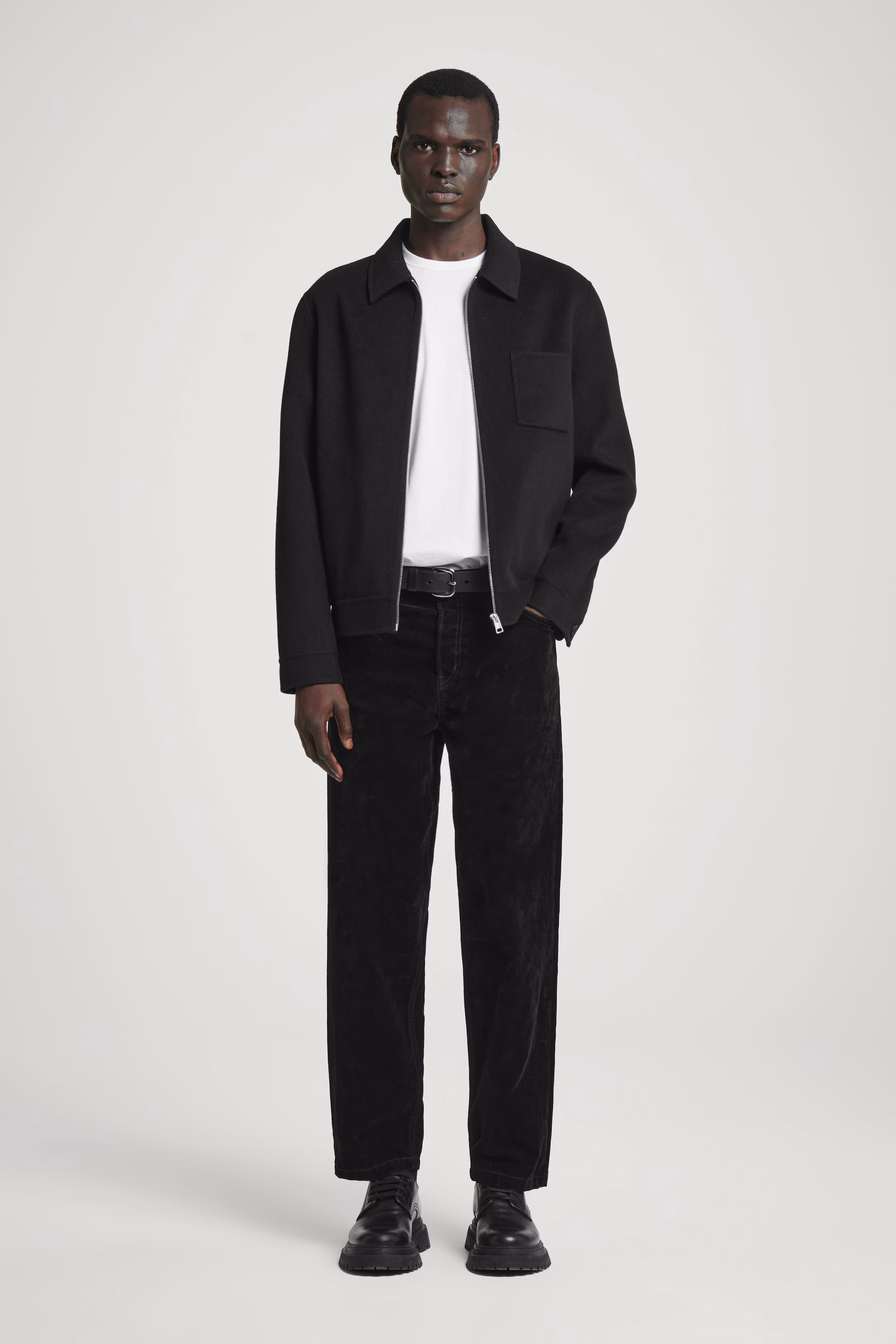 REGULAR LIGHTWEIGHT BRUSHED-COTTON T-SHIRT