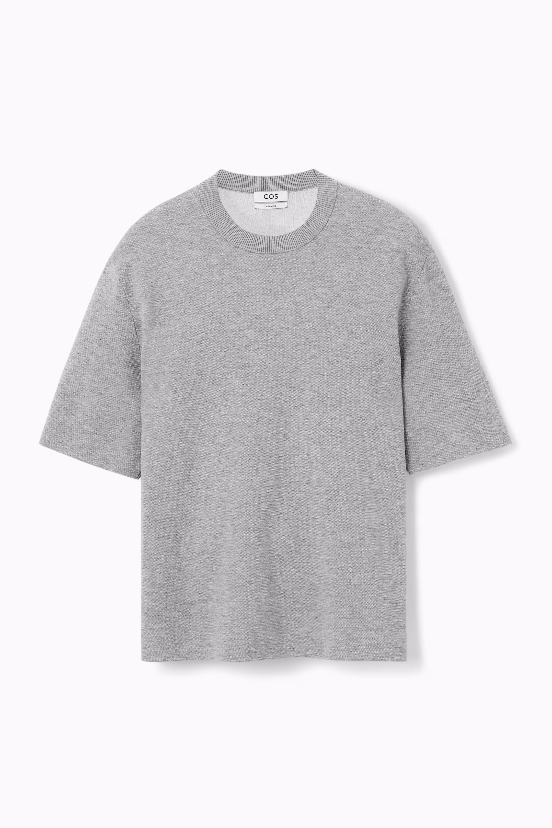 RELAXED DOUBLE-FACED KNIT T-SHIRT