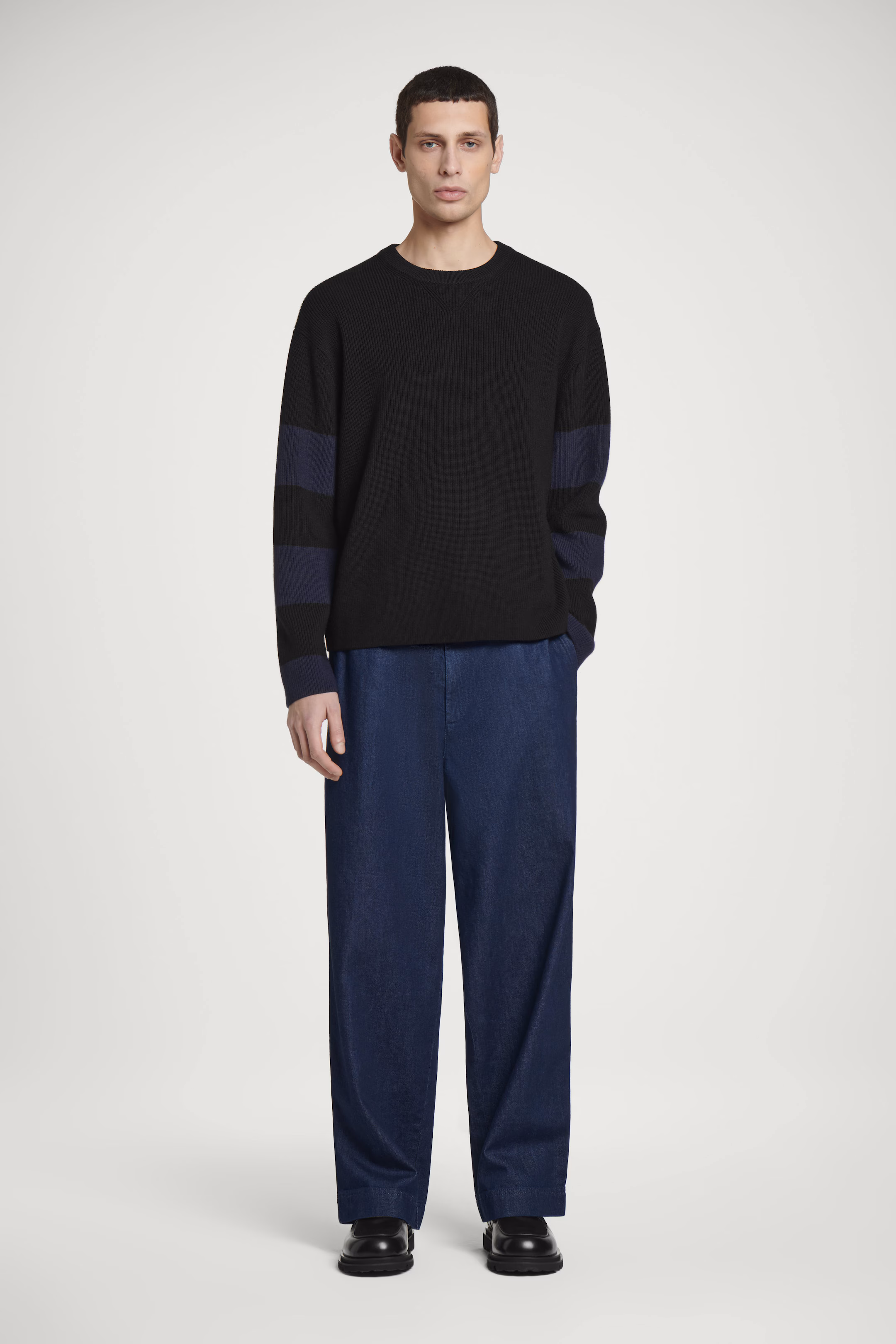 STRIPED MERINO WOOL JUMPER