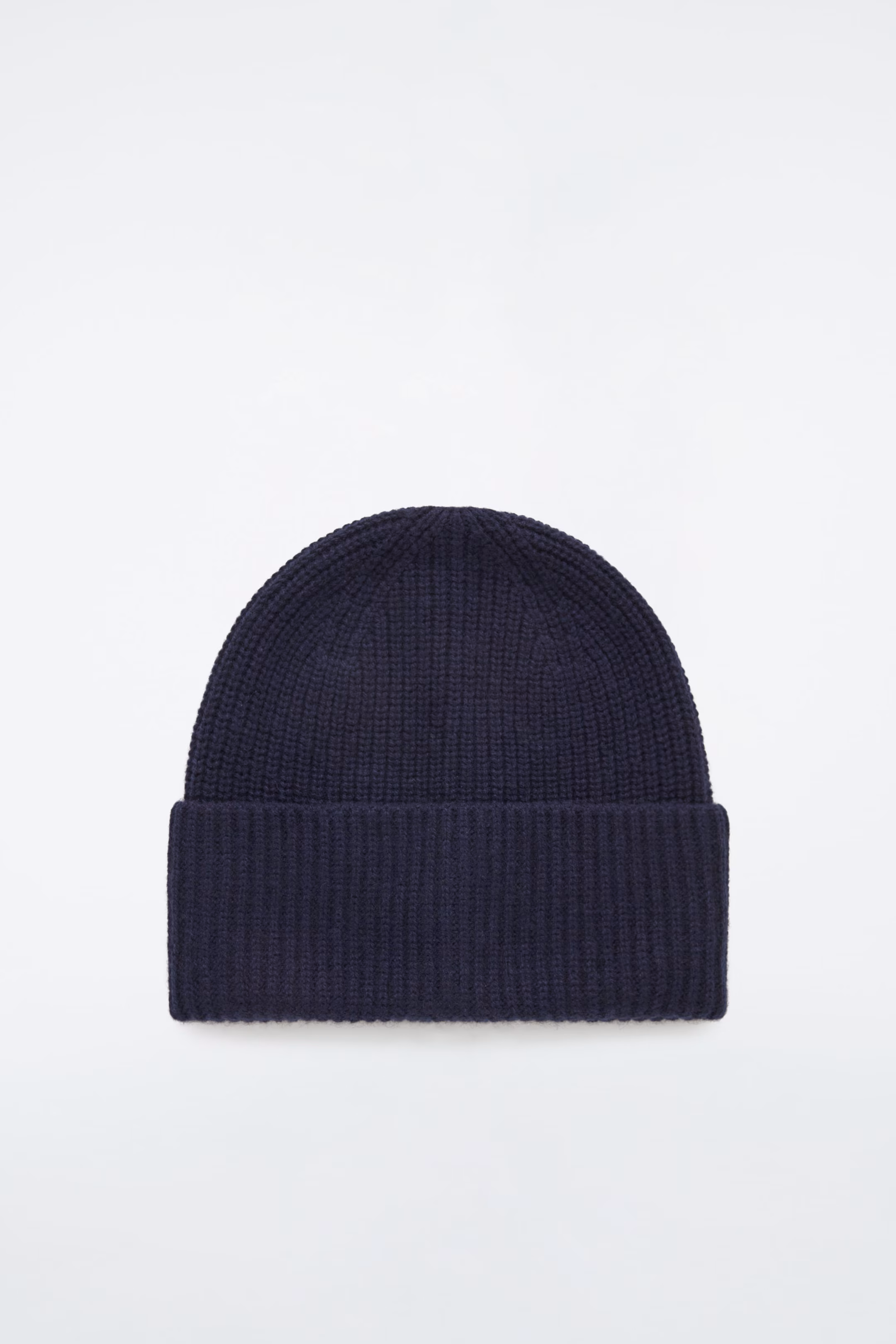 RIBBED WOOL AND CASHMERE BEANIE