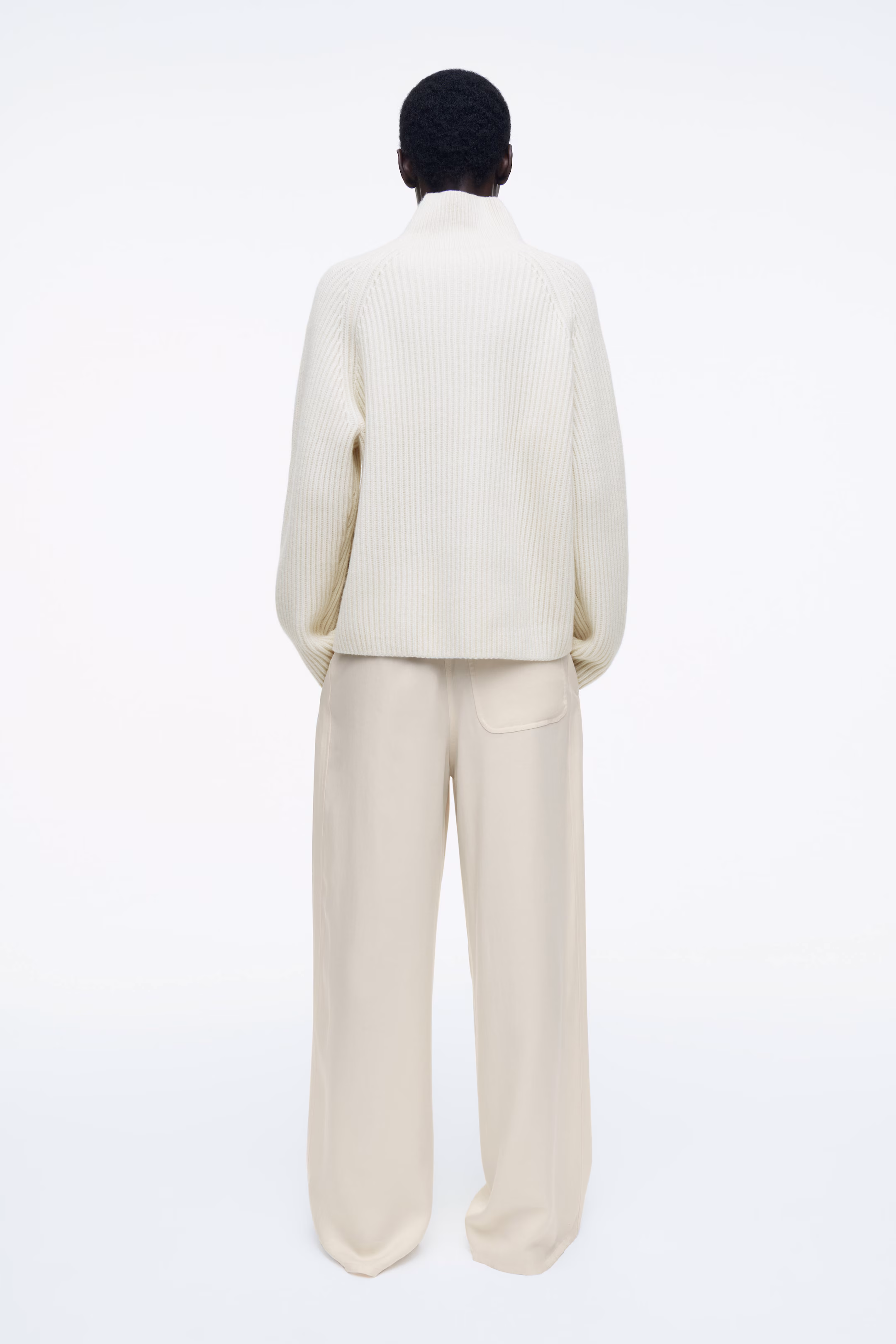 TIE-DETAIL WIDE-LEG TROUSERS