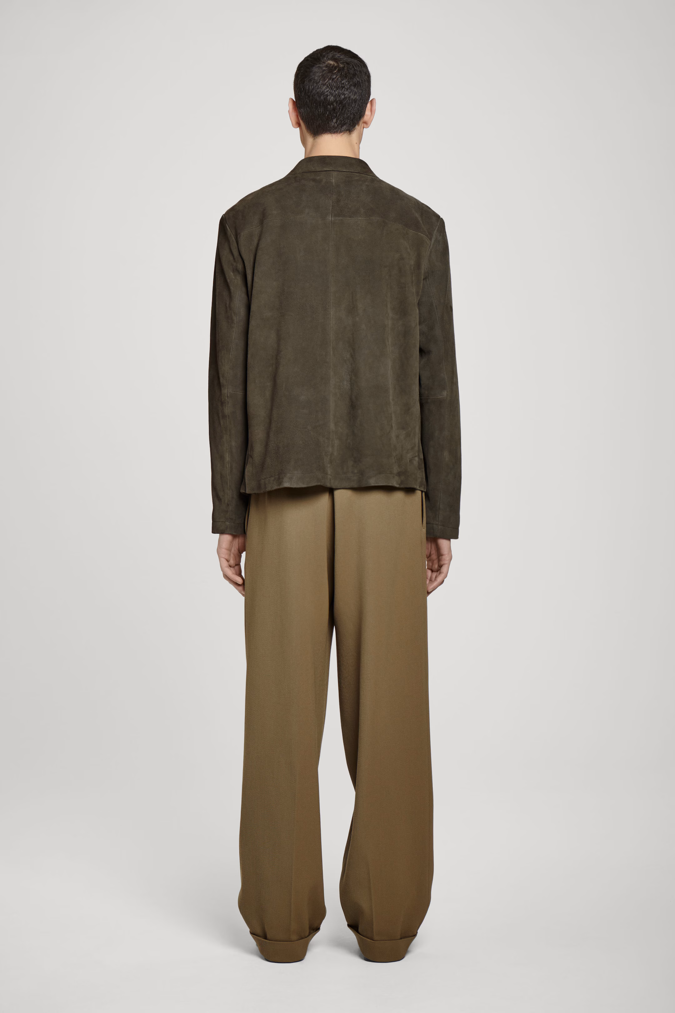 SINGLE-BREASTED SUEDE JACKET