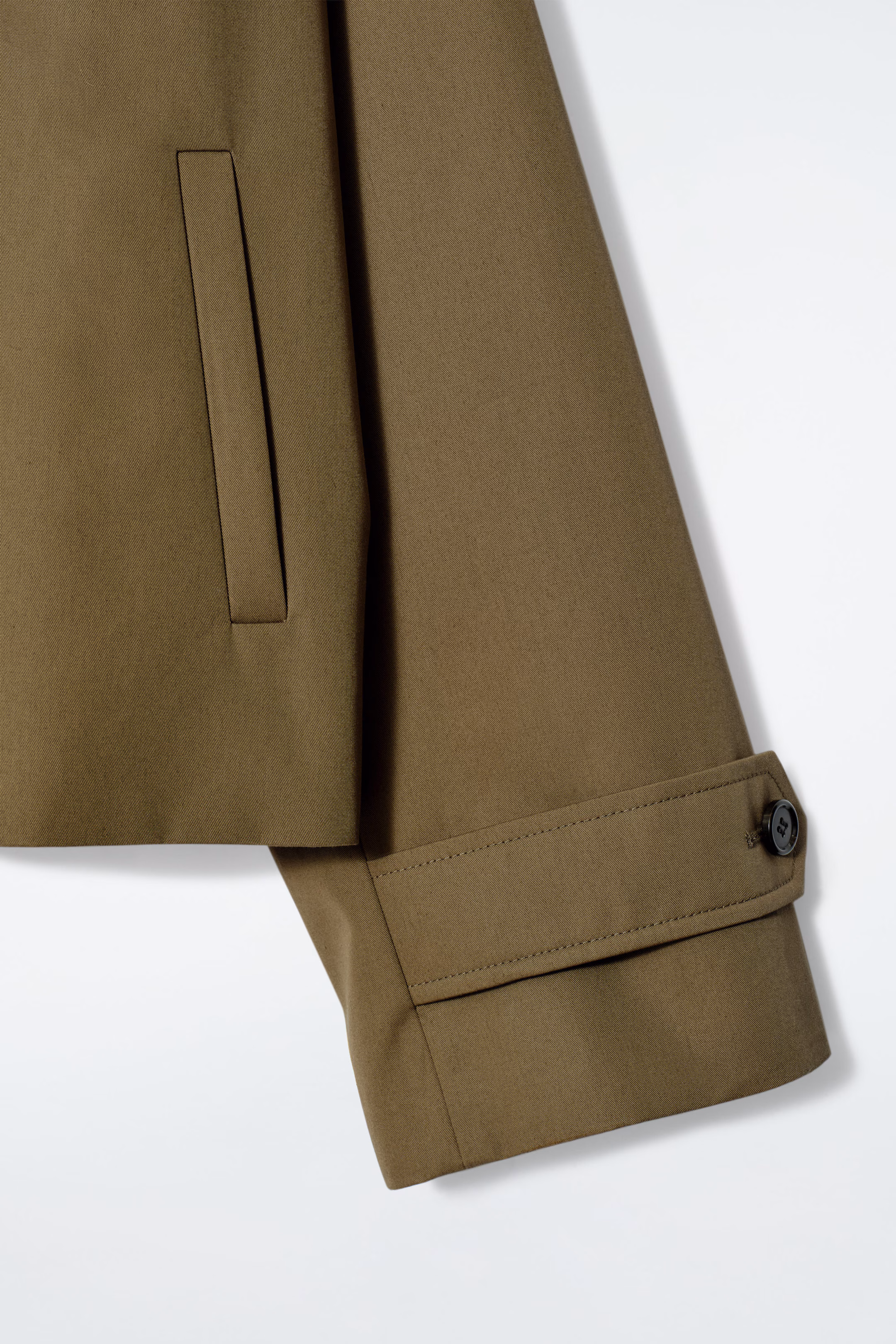 SHORT TWILL TRENCH COAT