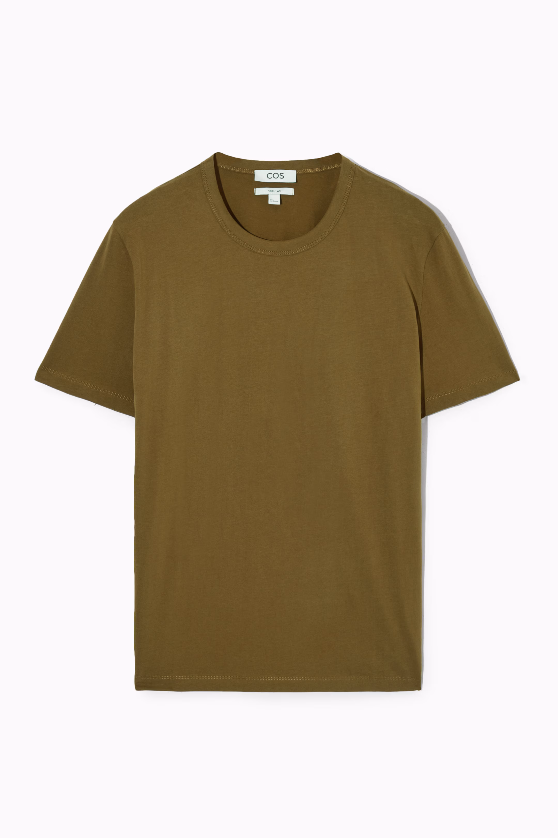 REGULAR LIGHTWEIGHT BRUSHED-COTTON T-SHIRT