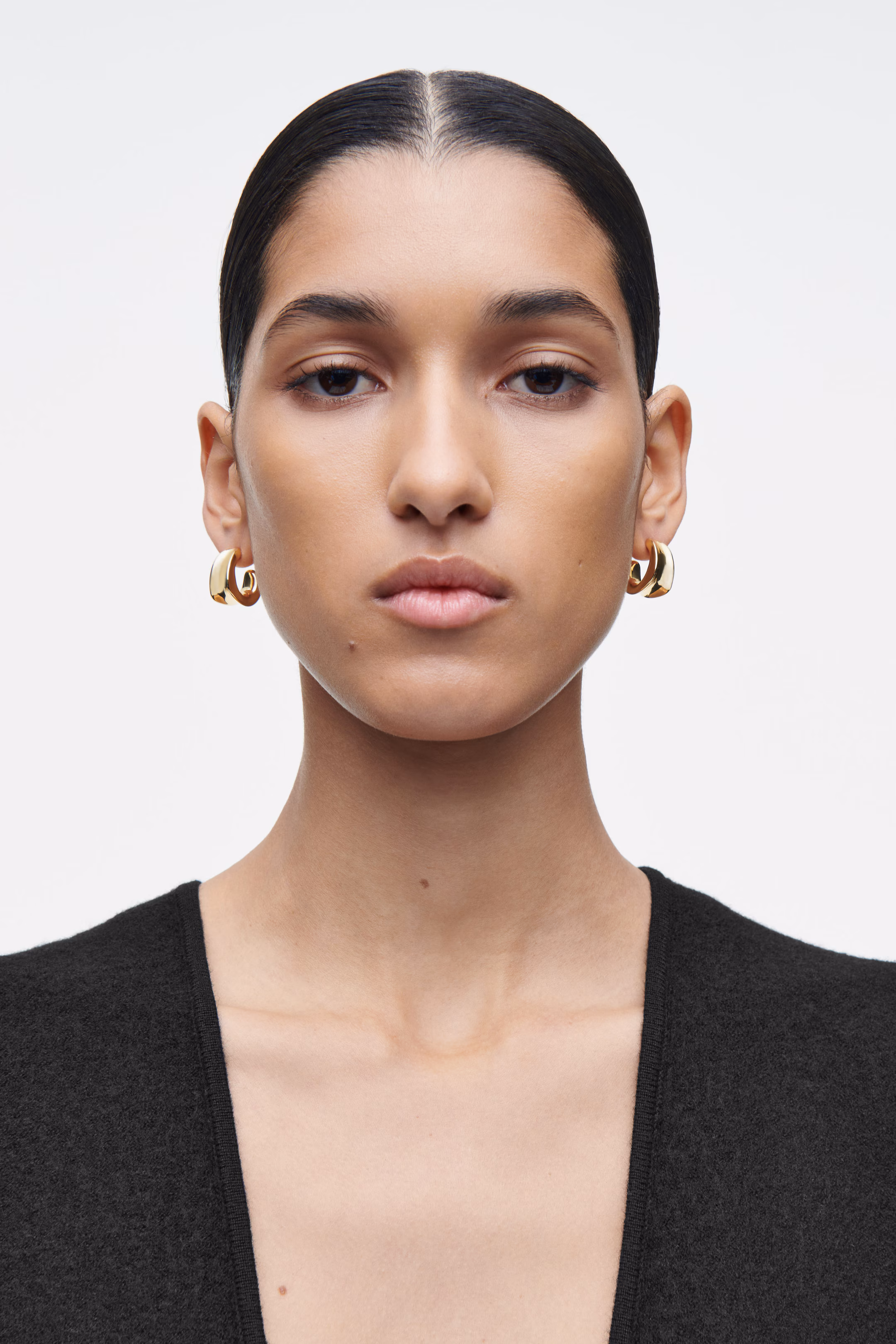 BOILED-WOOL MIDI DRESS