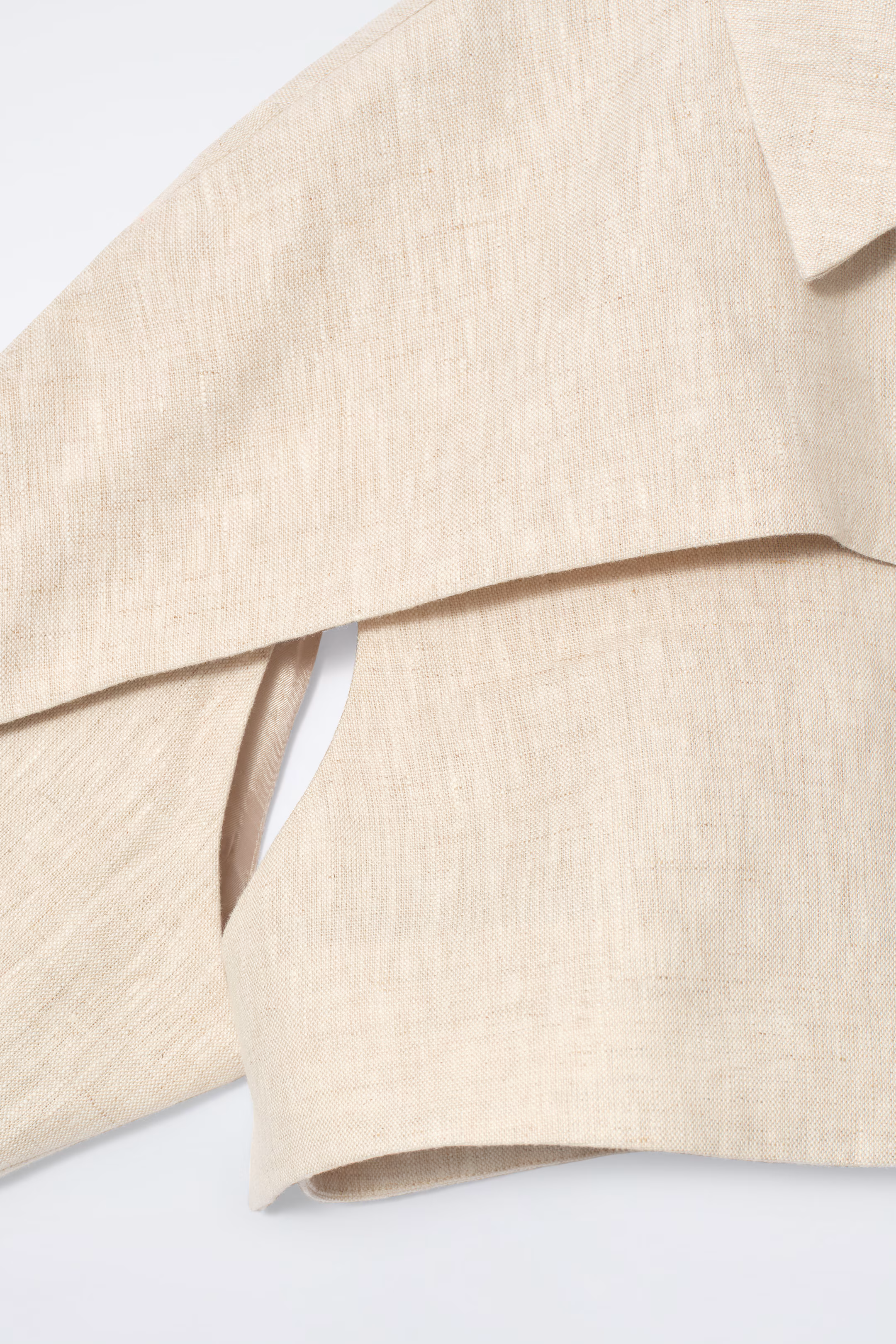 CROPPED LINEN JACKET
