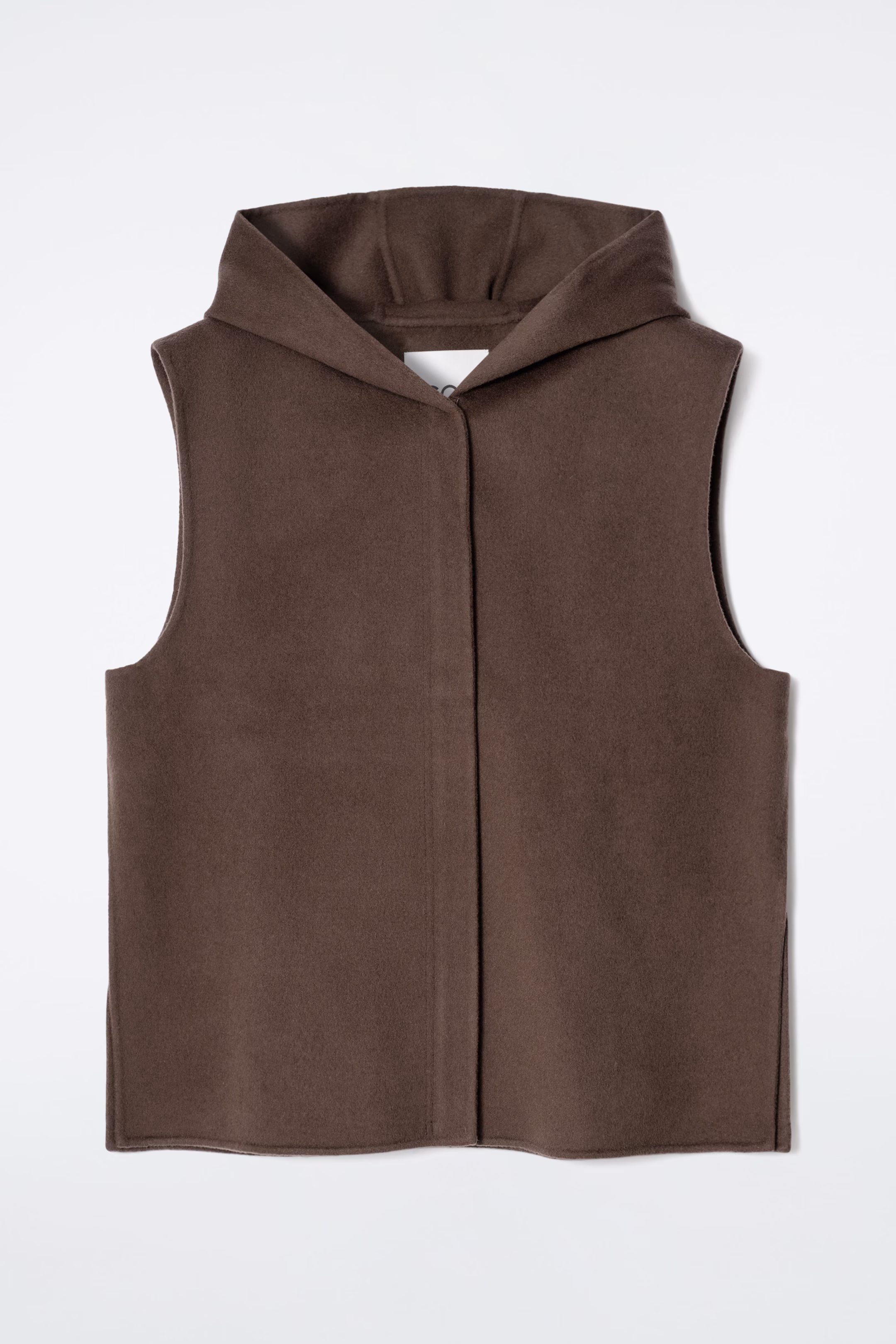 DOUBLE-FACED HYBRID HOODED GILET