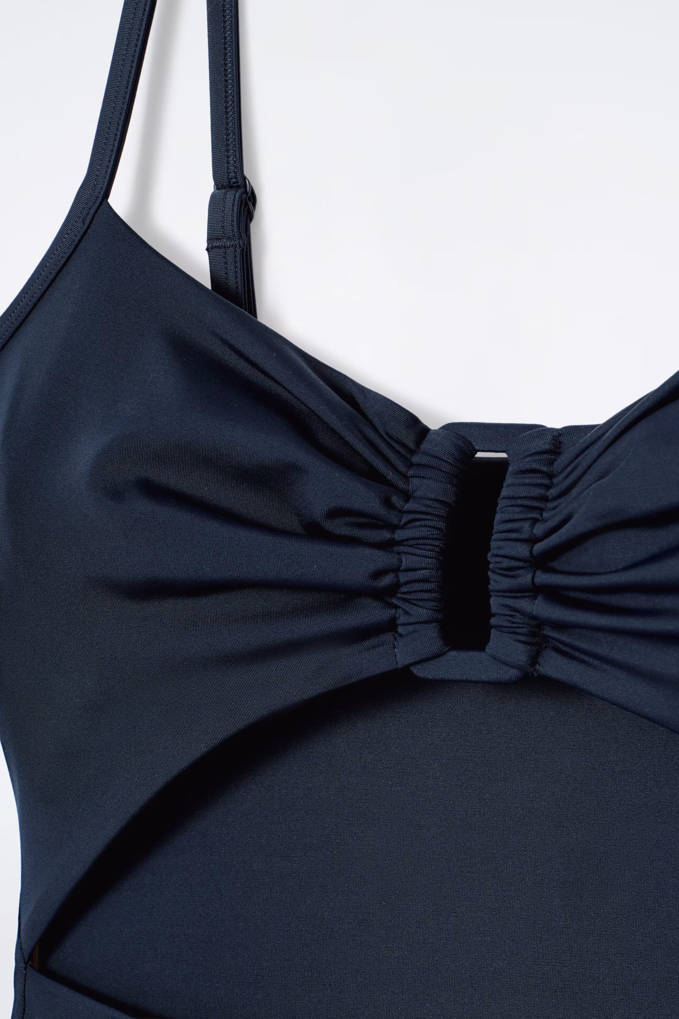 GATHERED CUTOUT SWIMSUIT