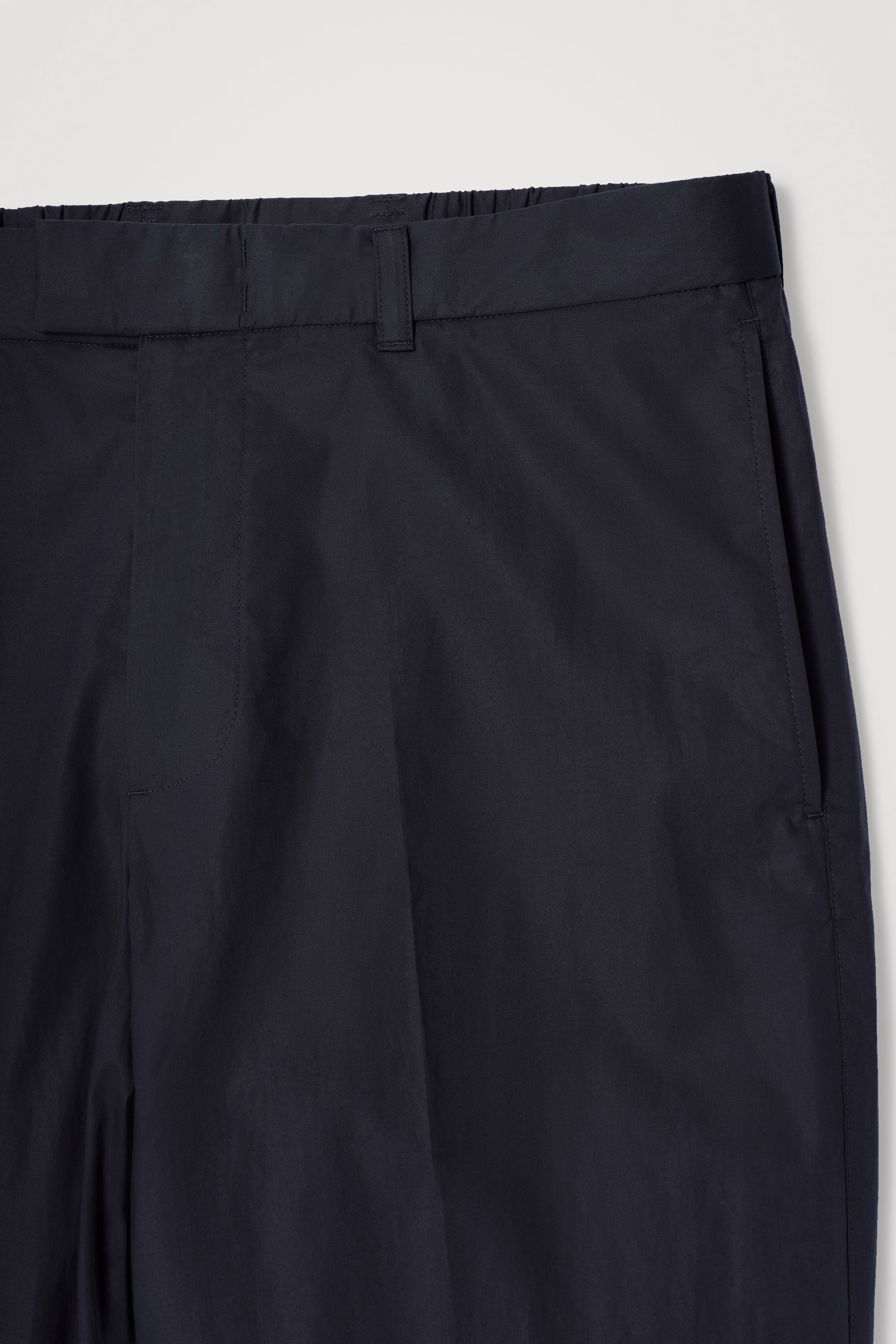 COTTON STRAIGHT-LEG TROUSERS