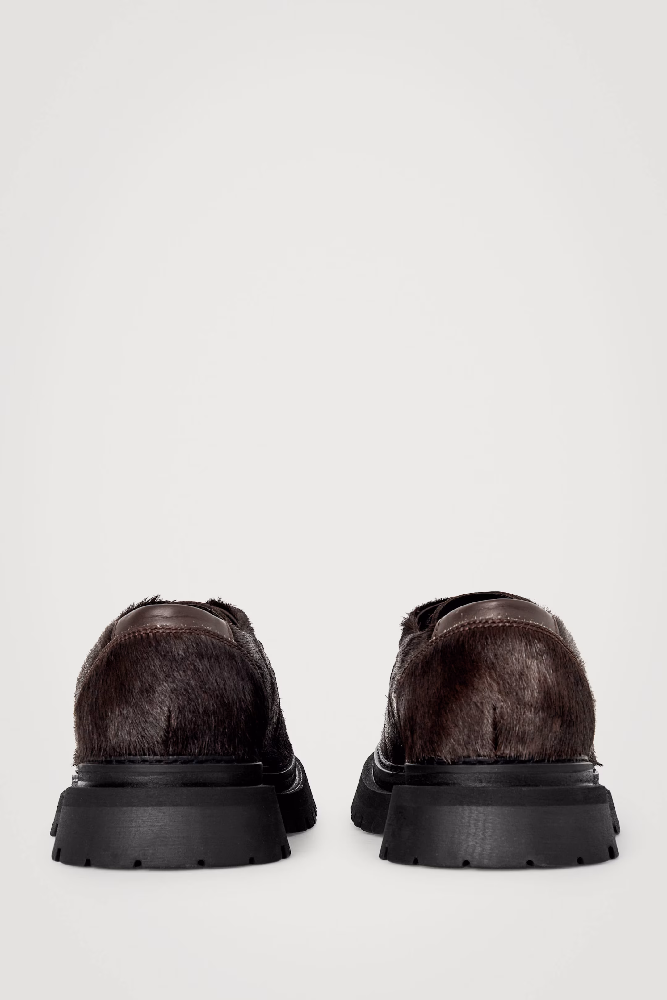 CHUNKY PONY-HAIR DERBY SHOES