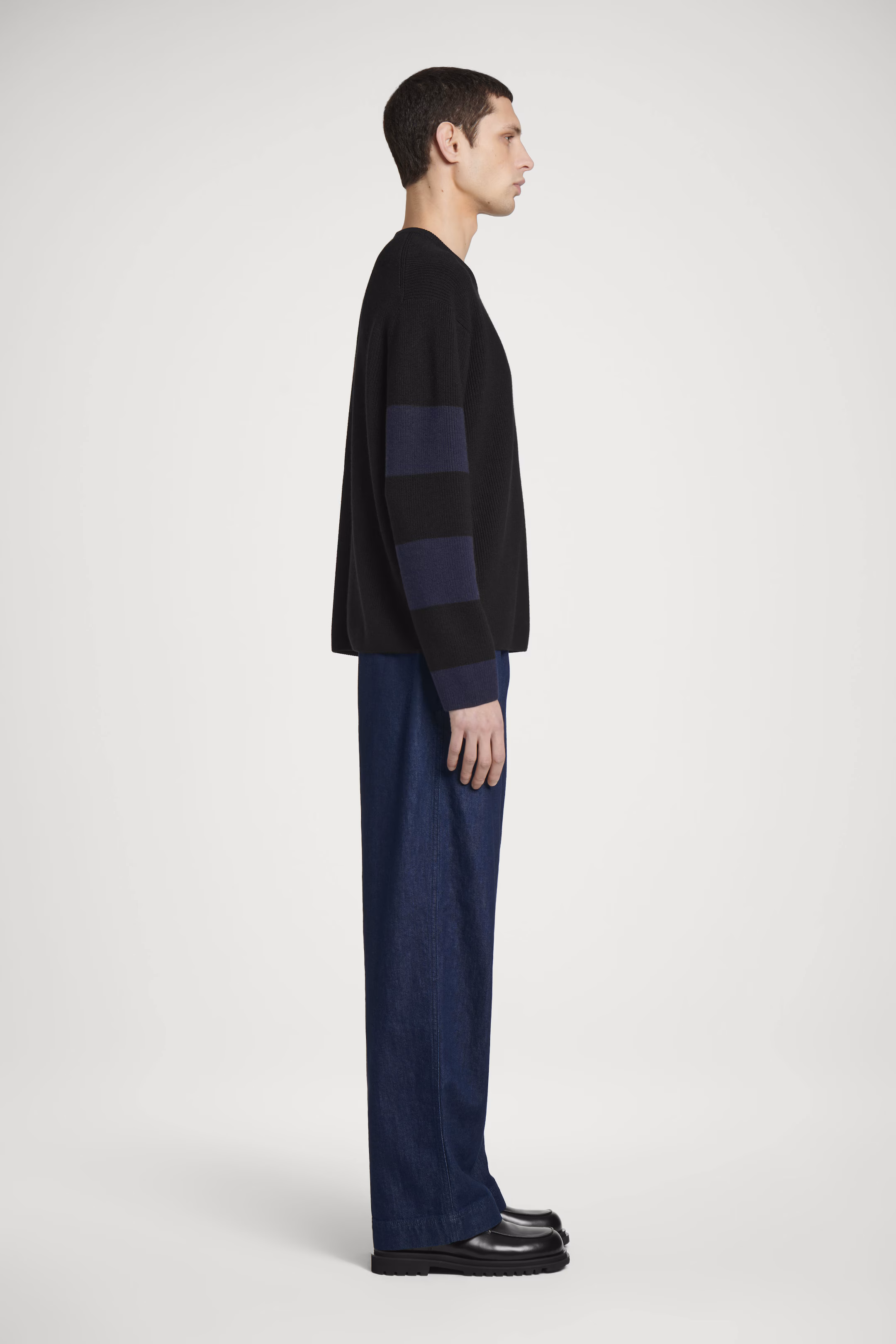 STRIPED MERINO WOOL JUMPER
