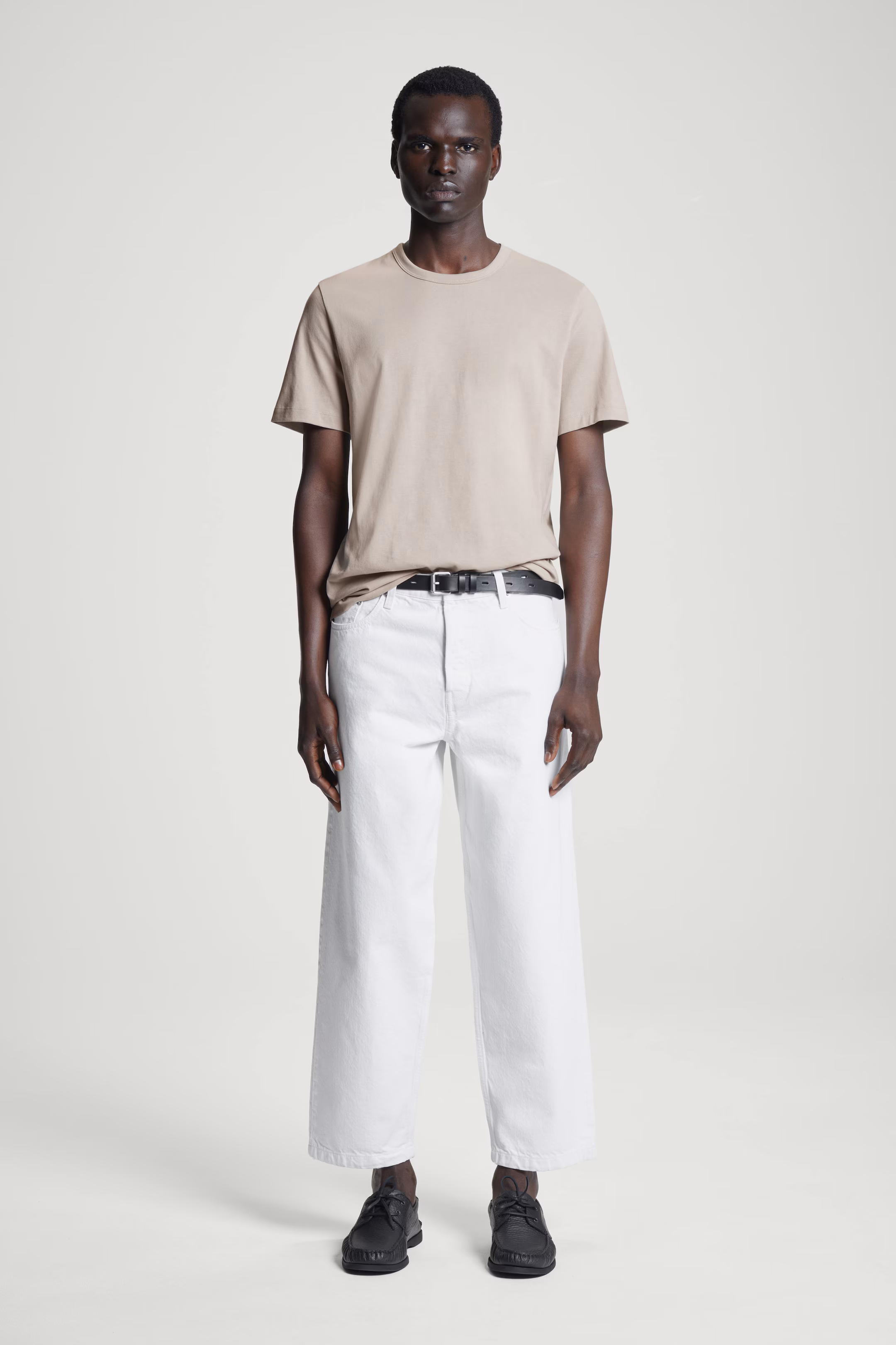 REGULAR LIGHTWEIGHT BRUSHED-COTTON T-SHIRT