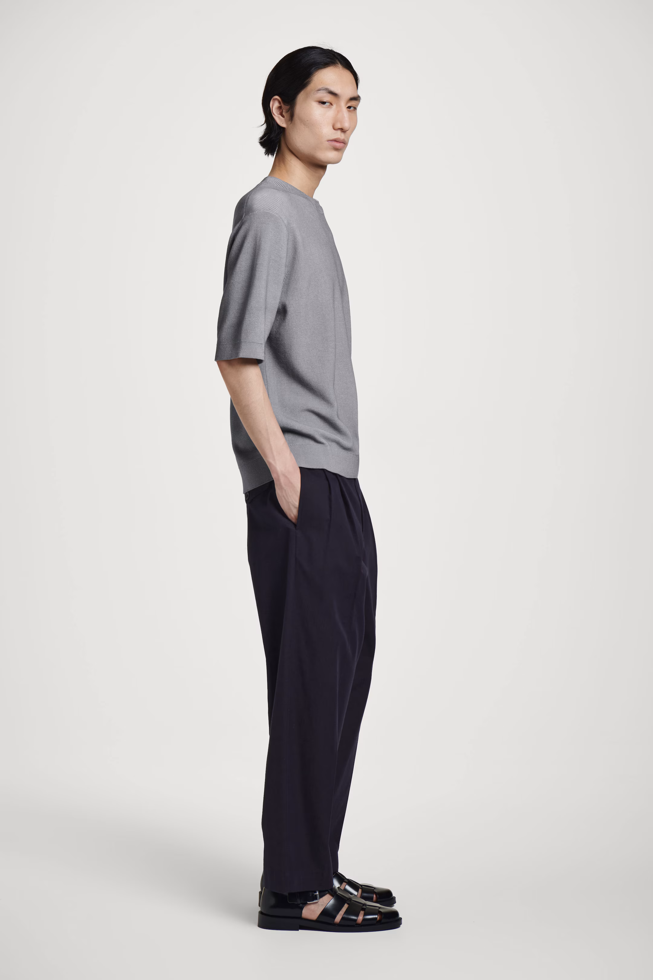 RELAXED PRINTED KNITTED T-SHIRT