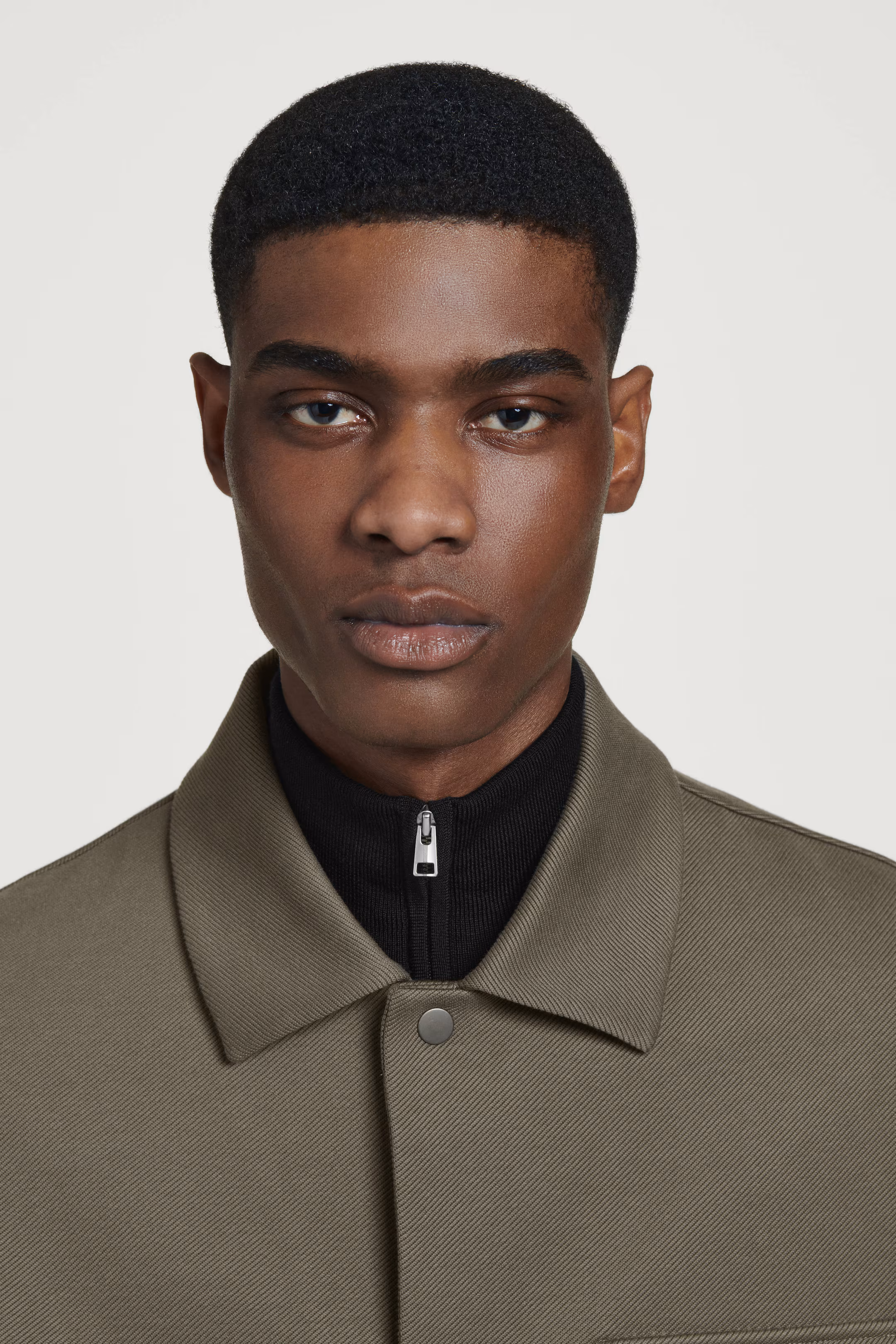 JERSEY-TWILL SHIRT JACKET