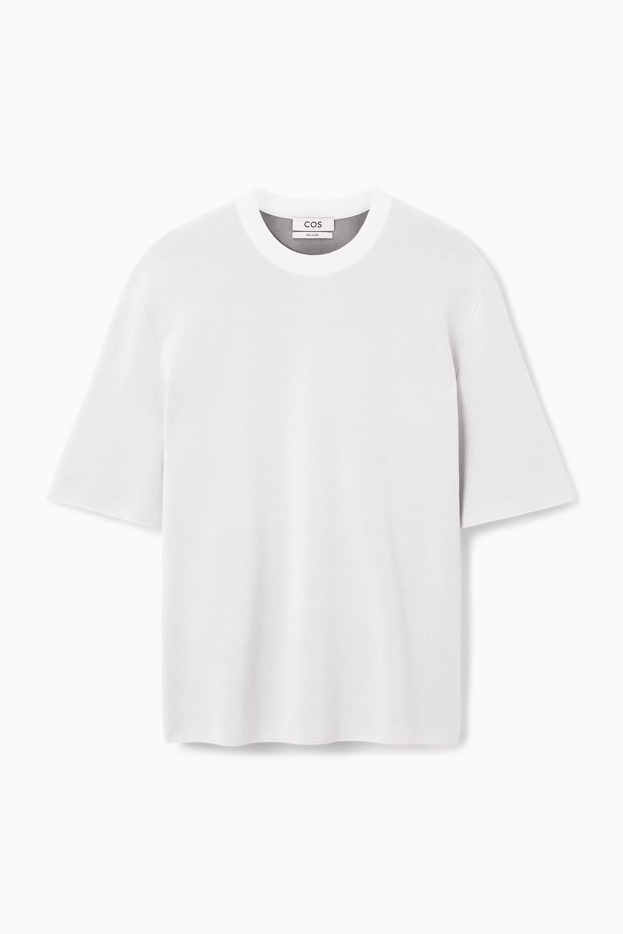 RELAXED DOUBLE-FACED KNIT T-SHIRT