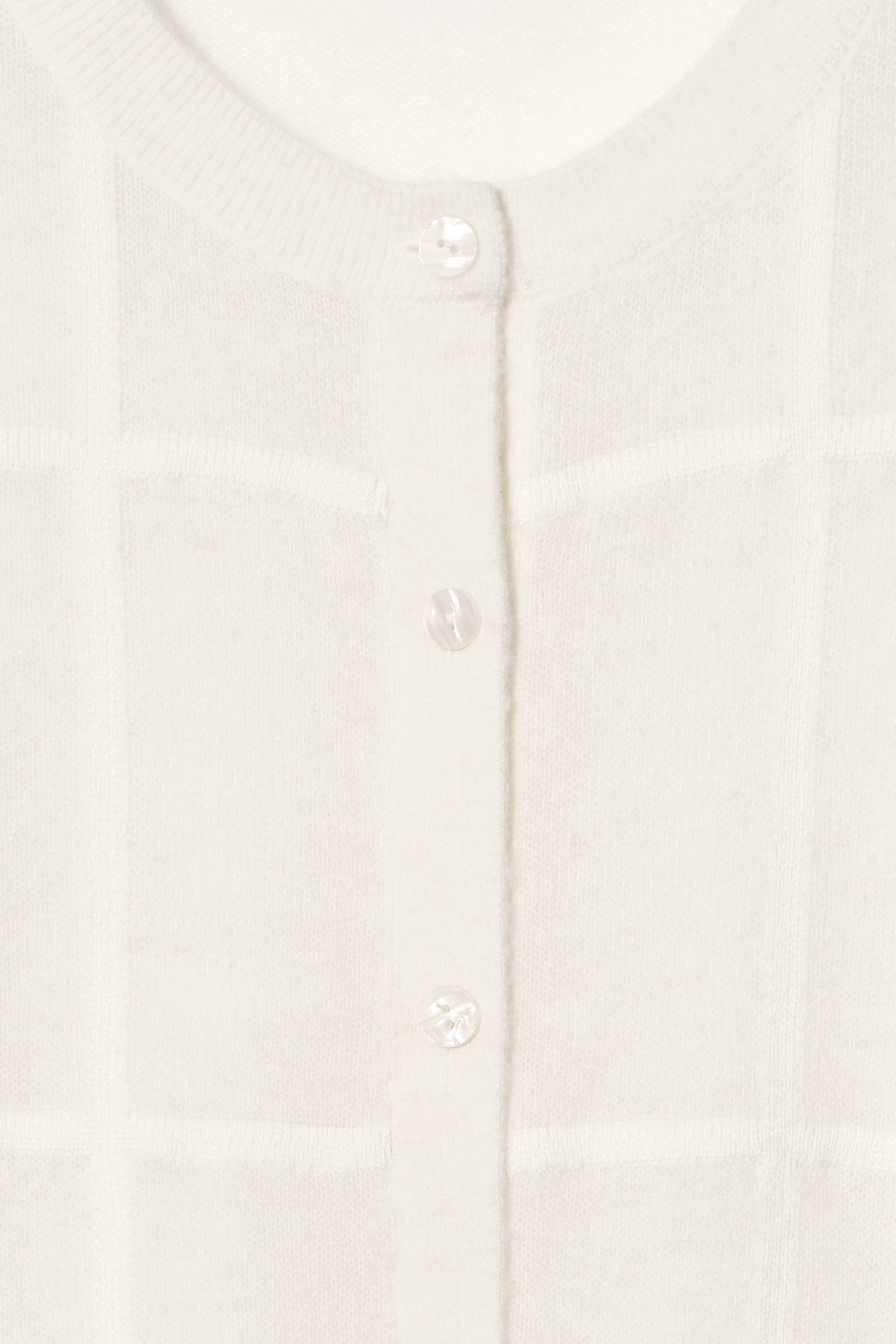 WINDOWPANE-CHECK CARDIGAN