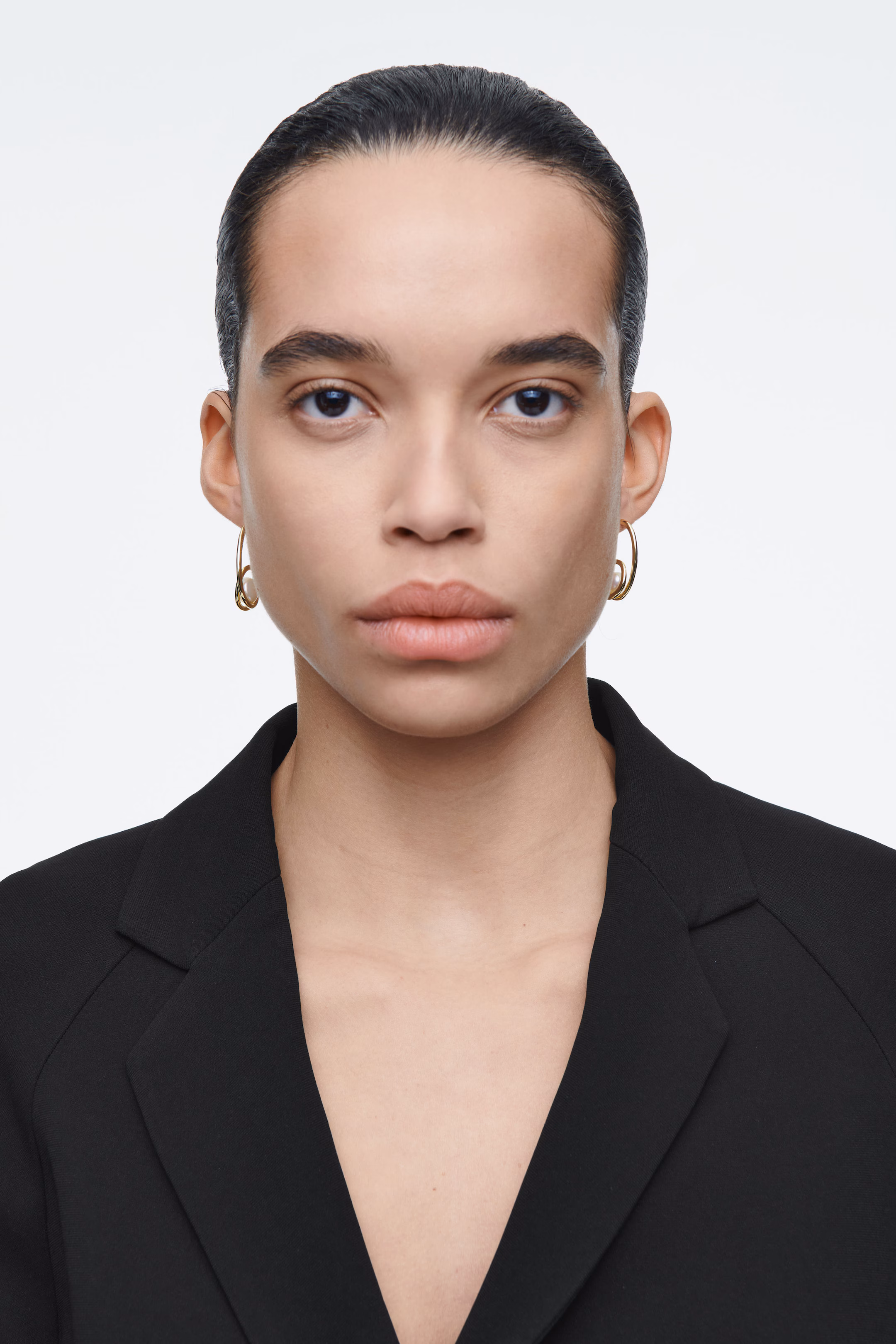 COILED FRESHWATER PEARL HOOP EARRINGS