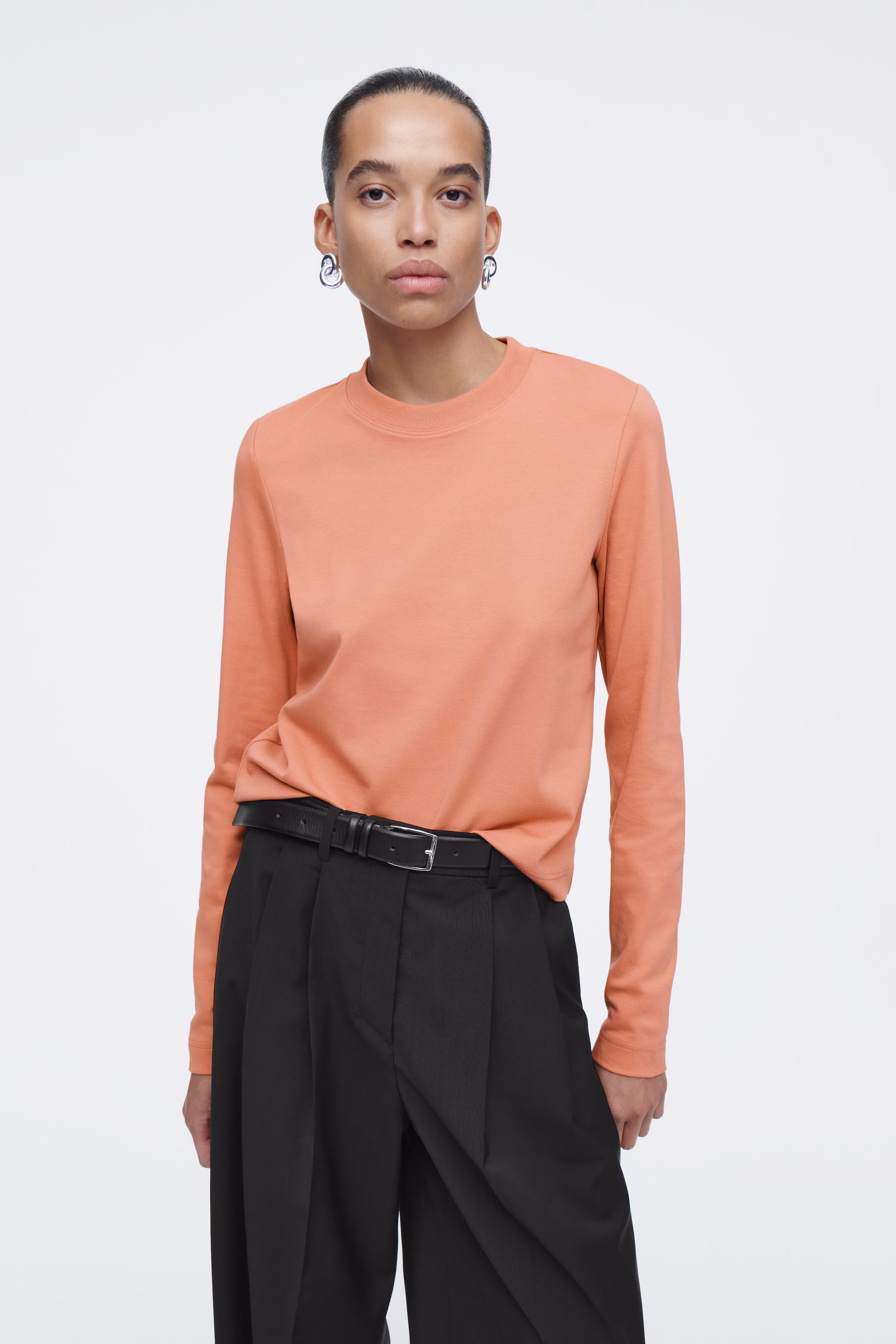 CLEAN CUT REGULAR LONG-SLEEVED T-SHIRT