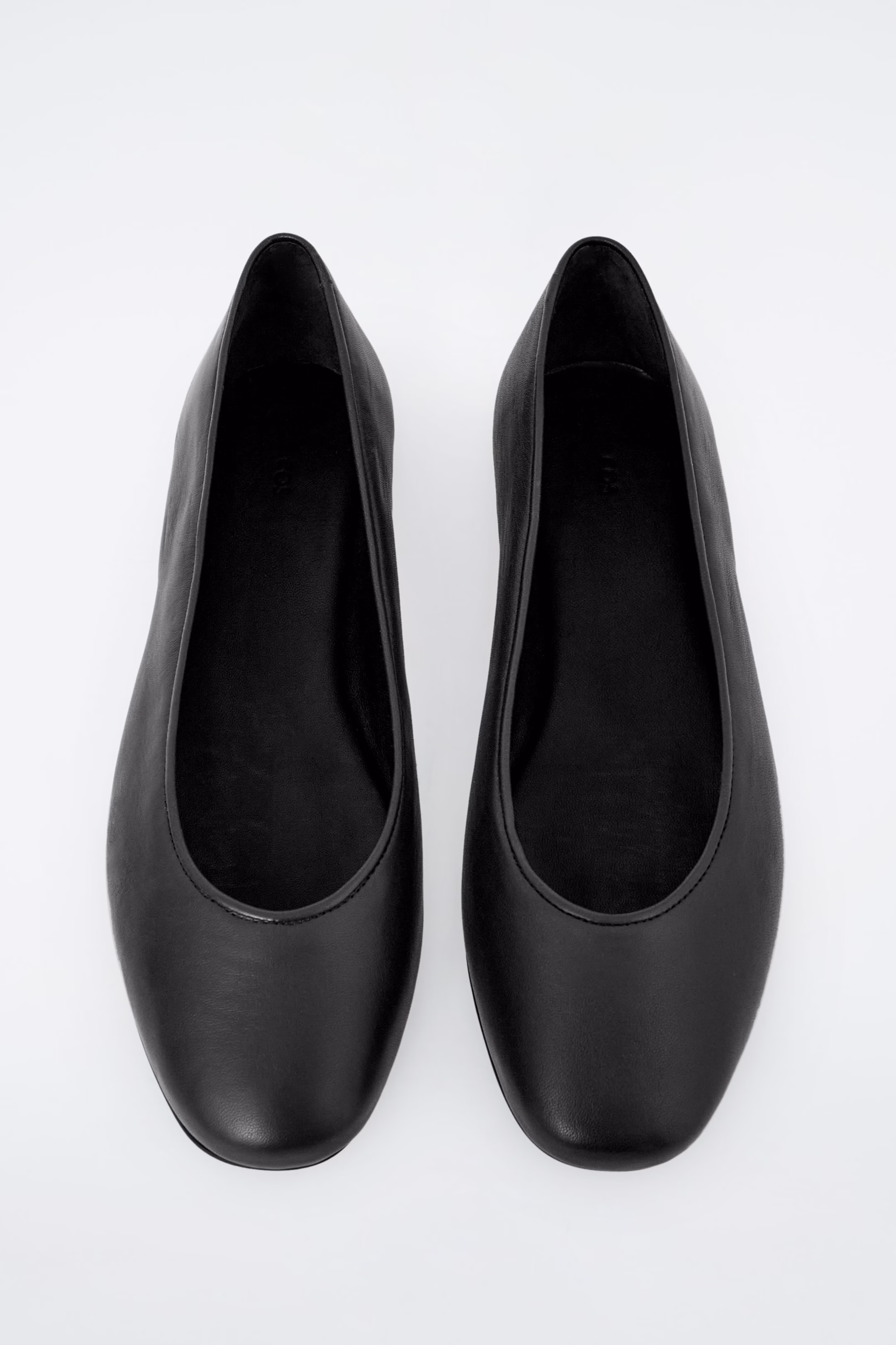 LEATHER BALLERINA FLATS