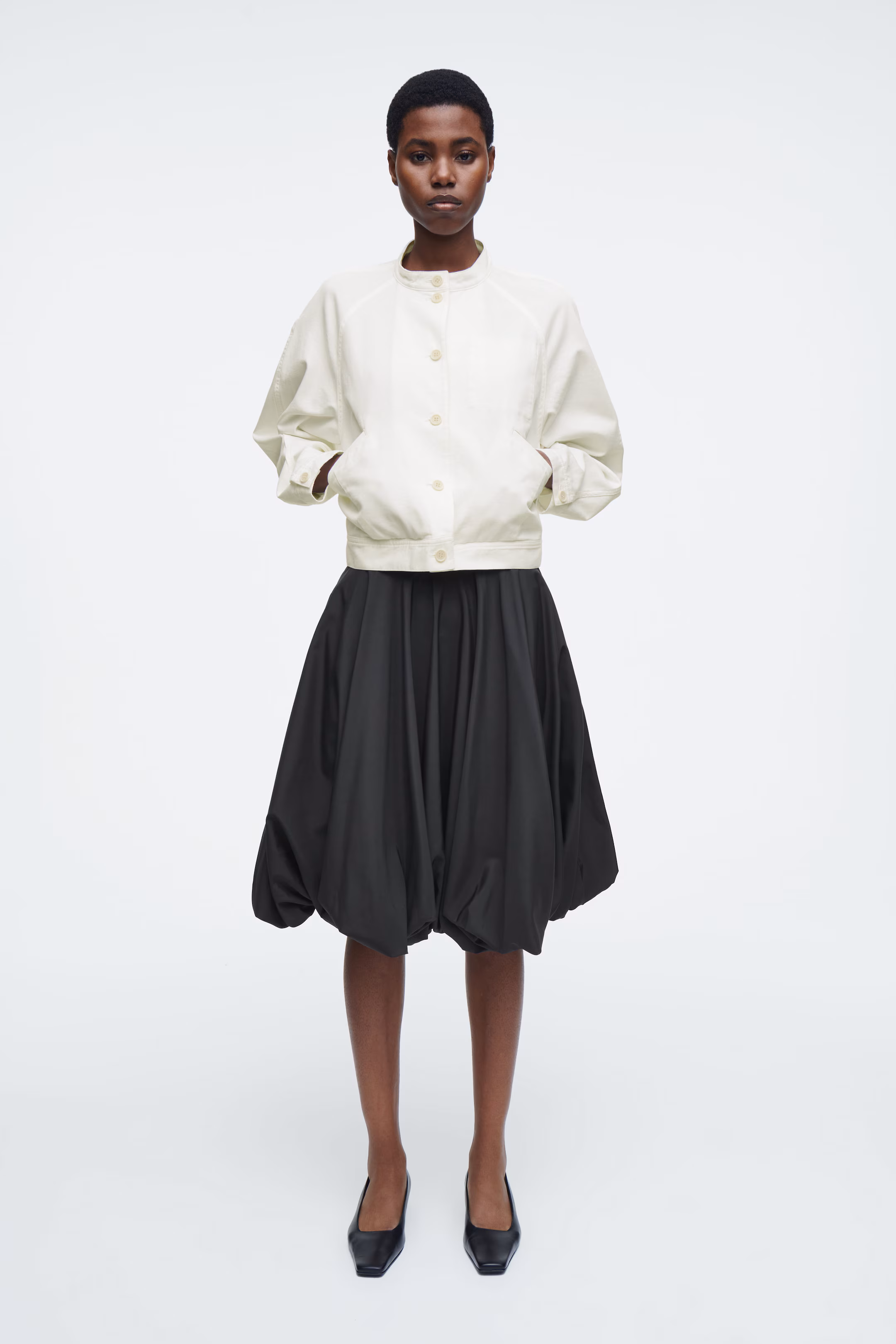 OVERSIZED COTTON BOMBER JACKET