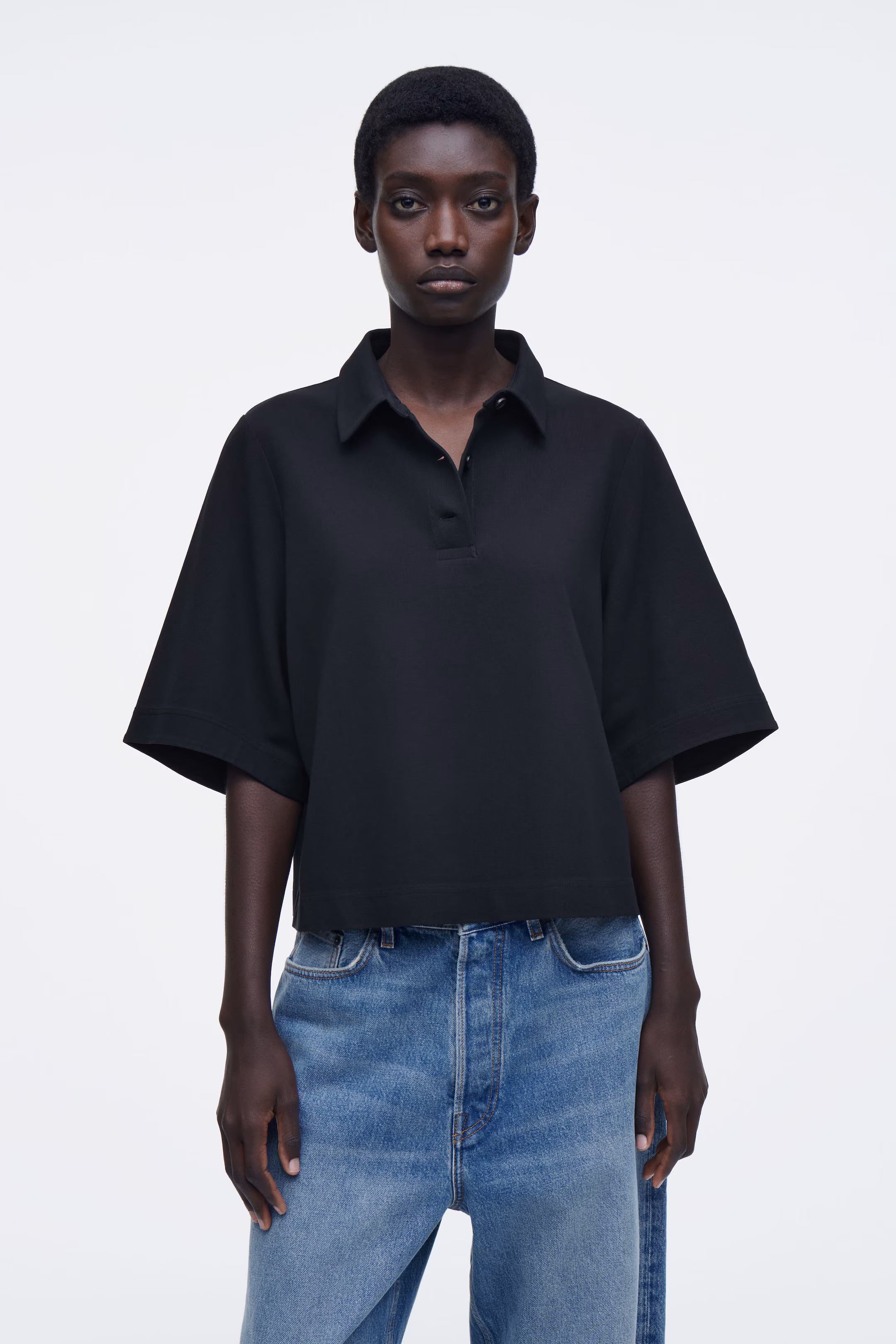 BOXY POLO SHIRT