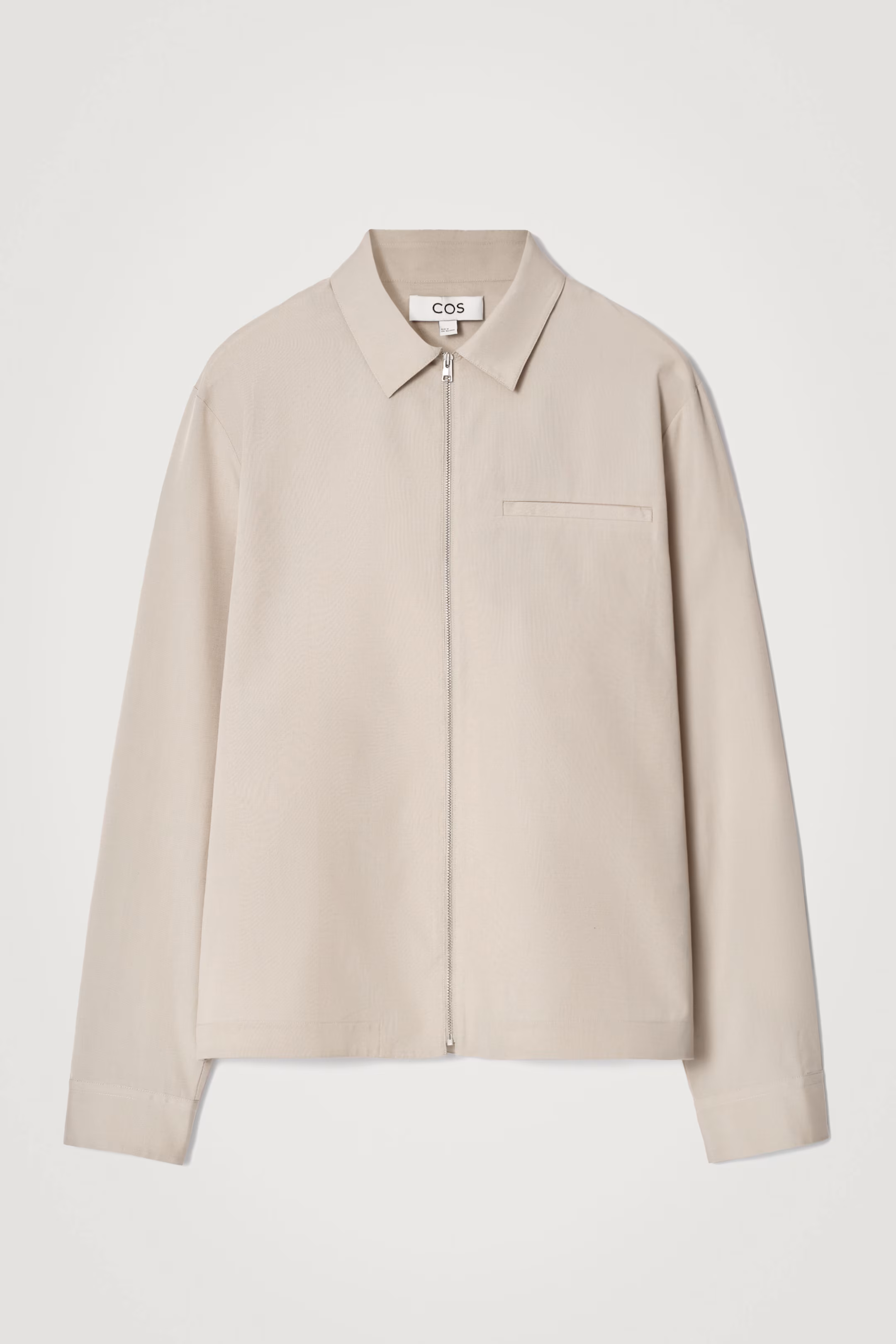 ZIPPED TWILL SHIRT