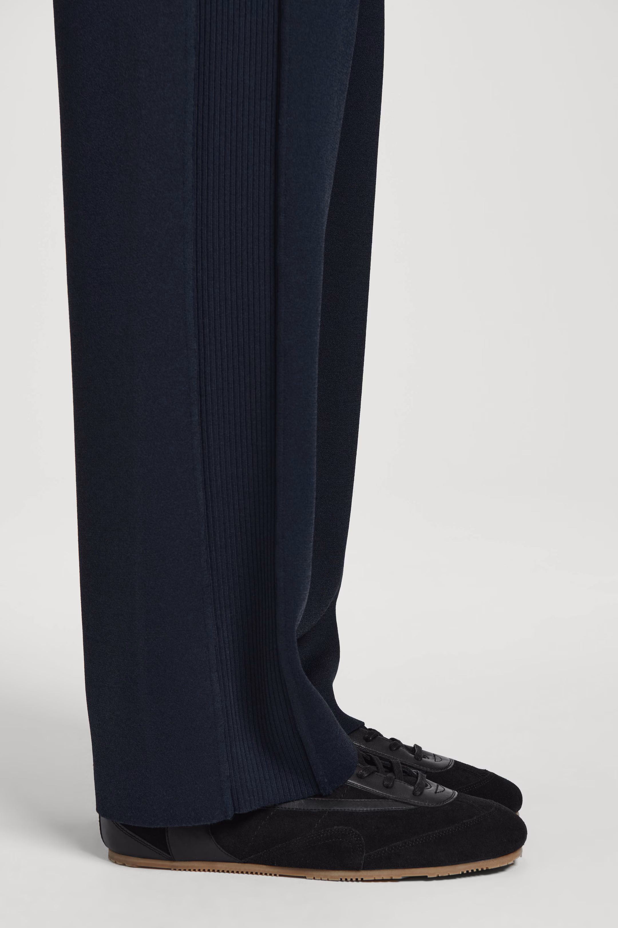 DOUBLE-FACED STRAIGHT-LEG TRACK PANTS