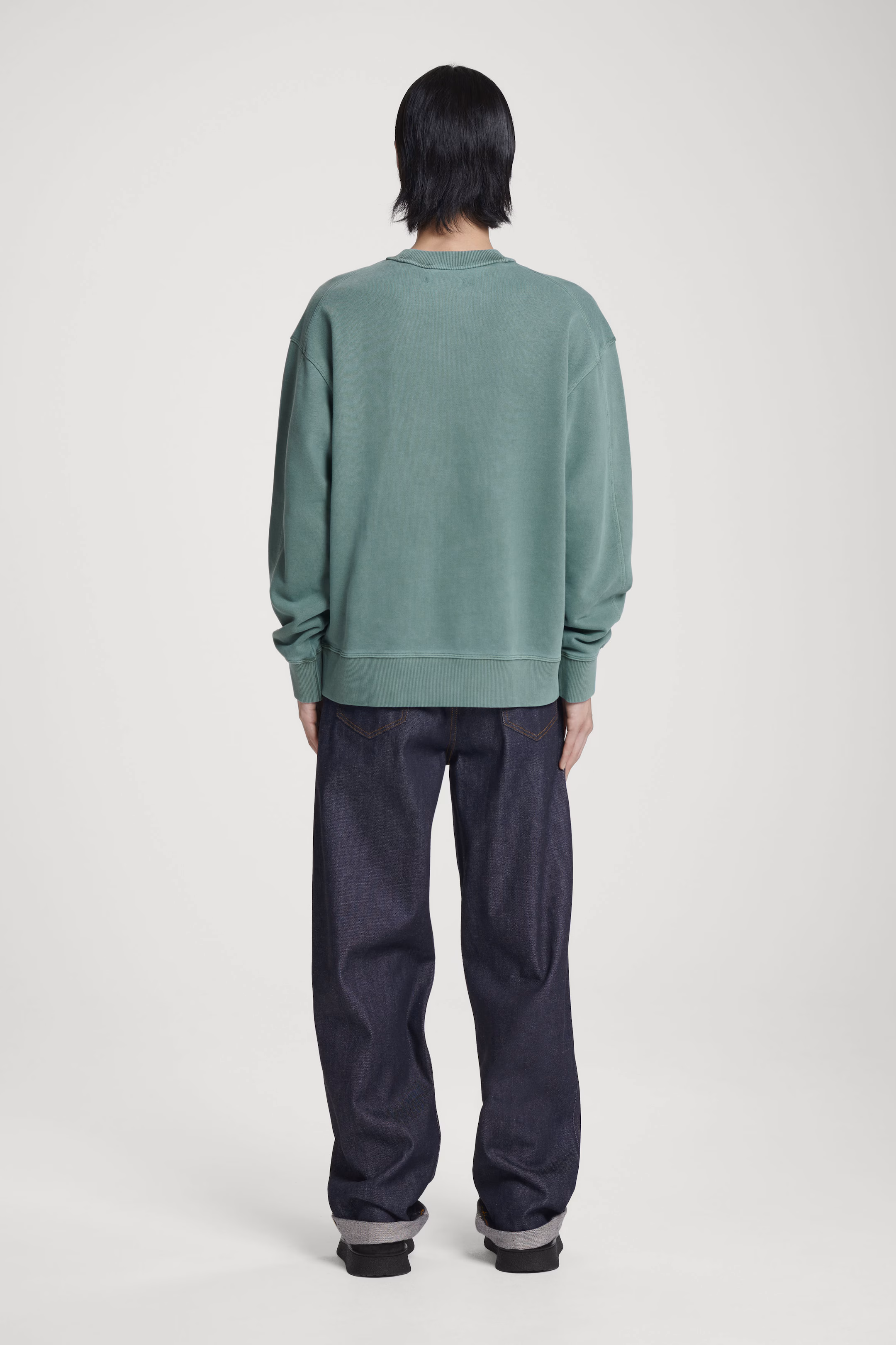RELAXED WASHED-COTTON SWEATSHIRT