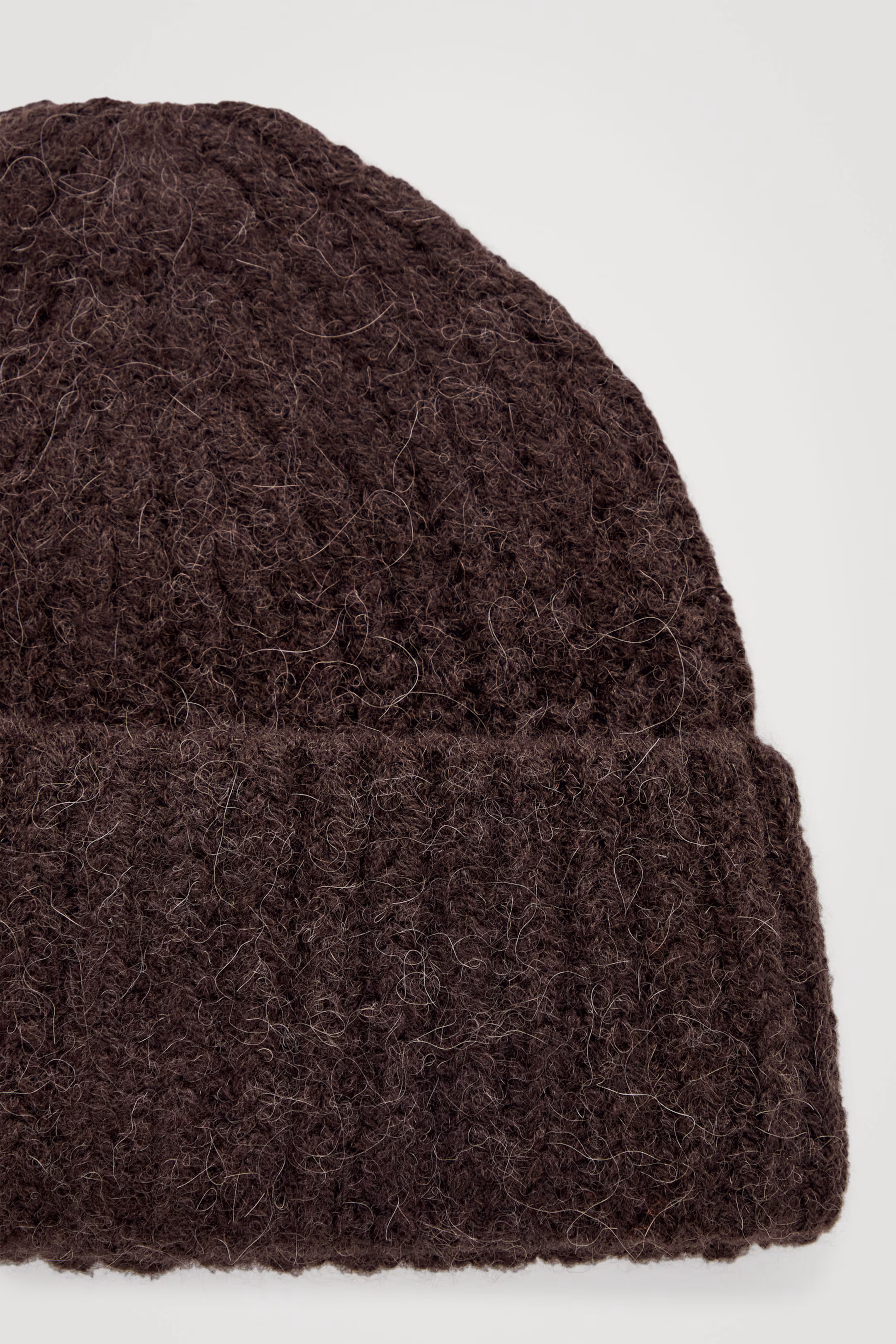 RIBBED ALPACA-BLEND BEANIE