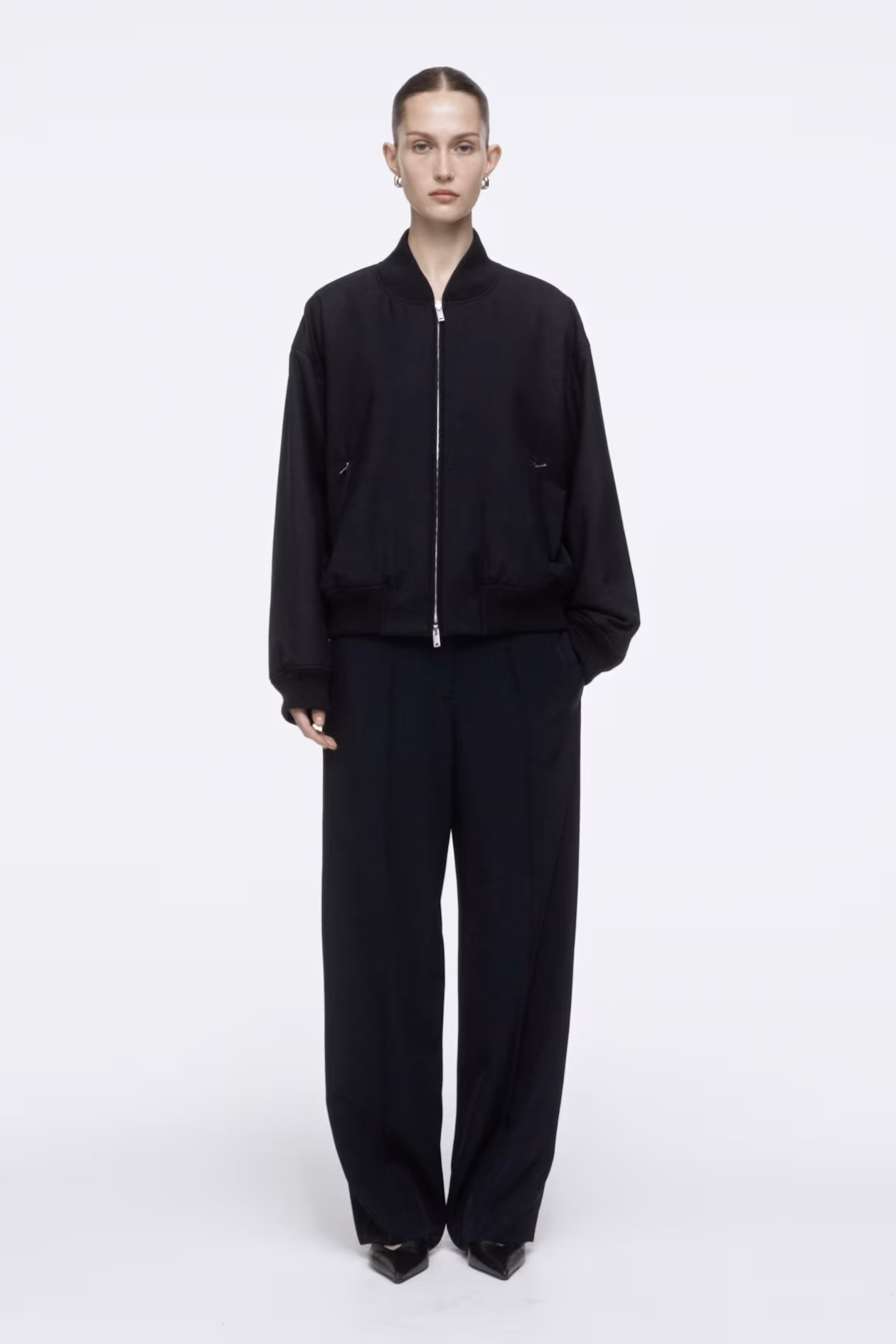 OVERSIZED WOOL BOMBER JACKET