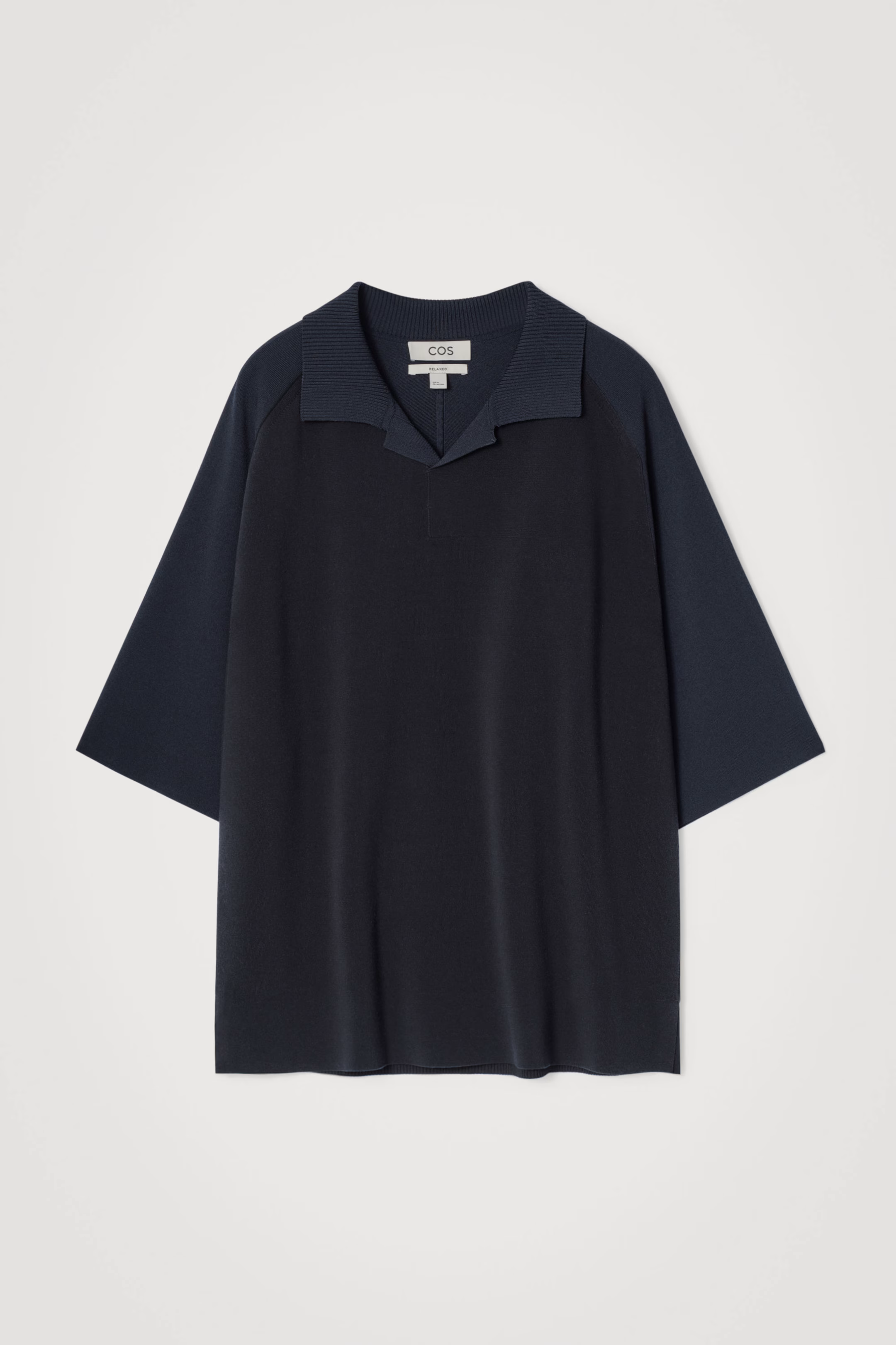 COLOUR-BLOCK DOUBLE-FACED POLO SHIRT