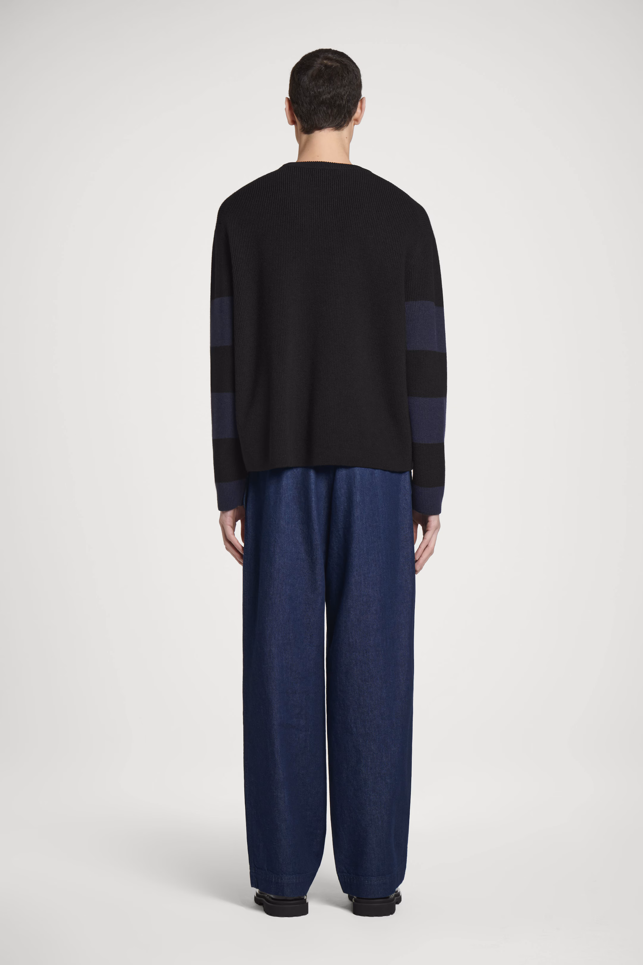 STRIPED MERINO WOOL JUMPER