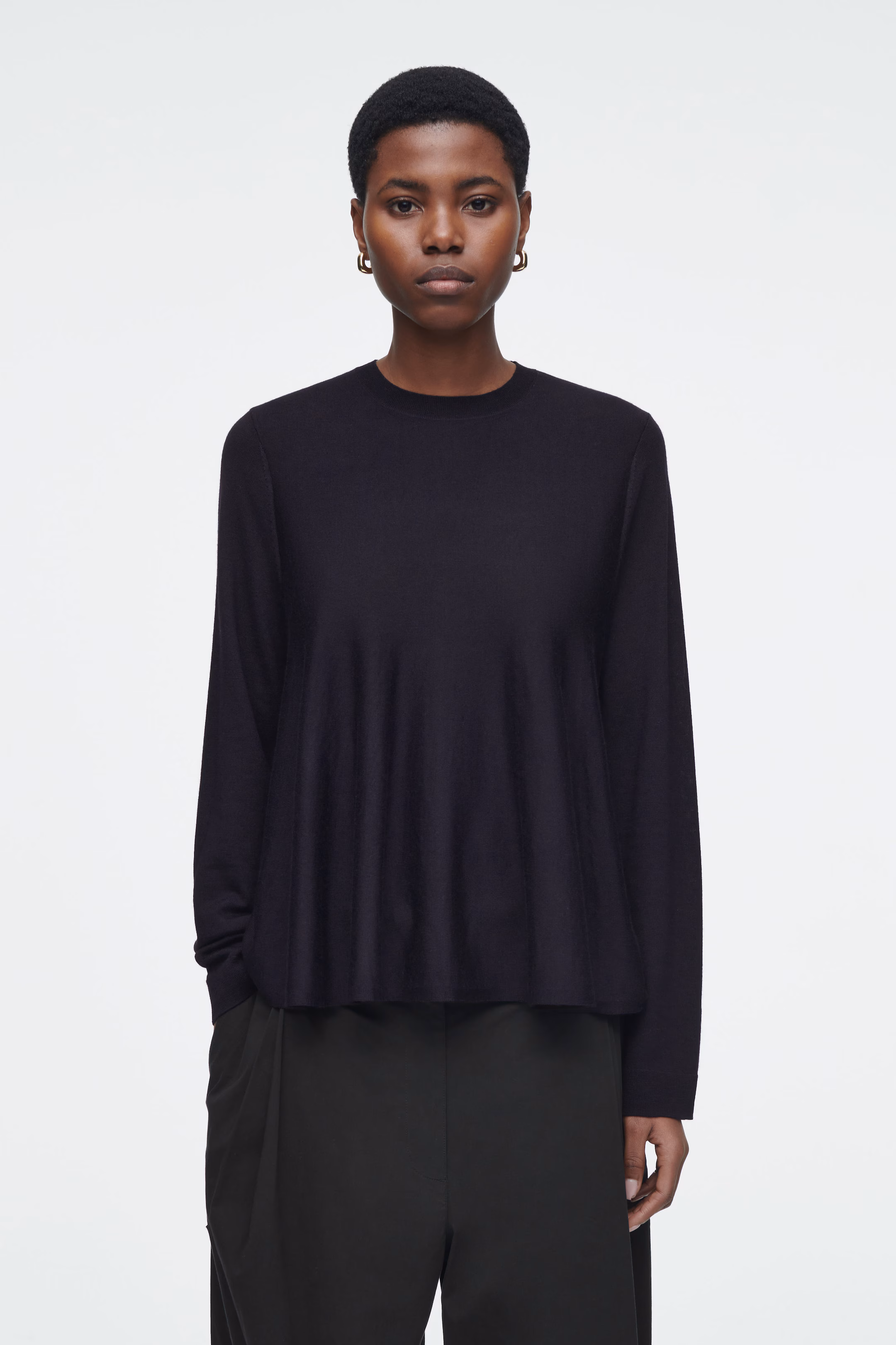 TRAPEZE MERINO WOOL JUMPER