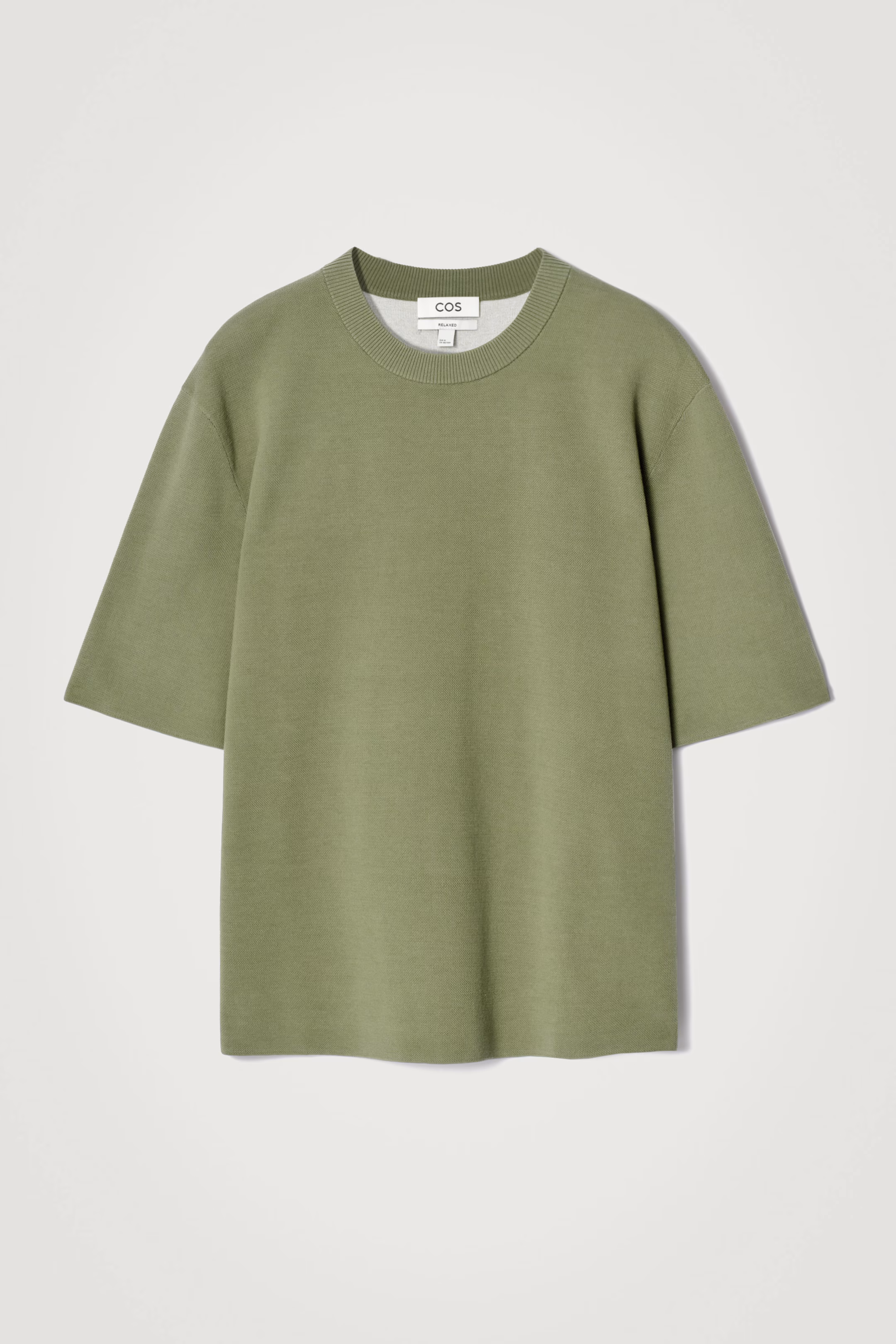 RELAXED DOUBLE-FACED KNIT T-SHIRT