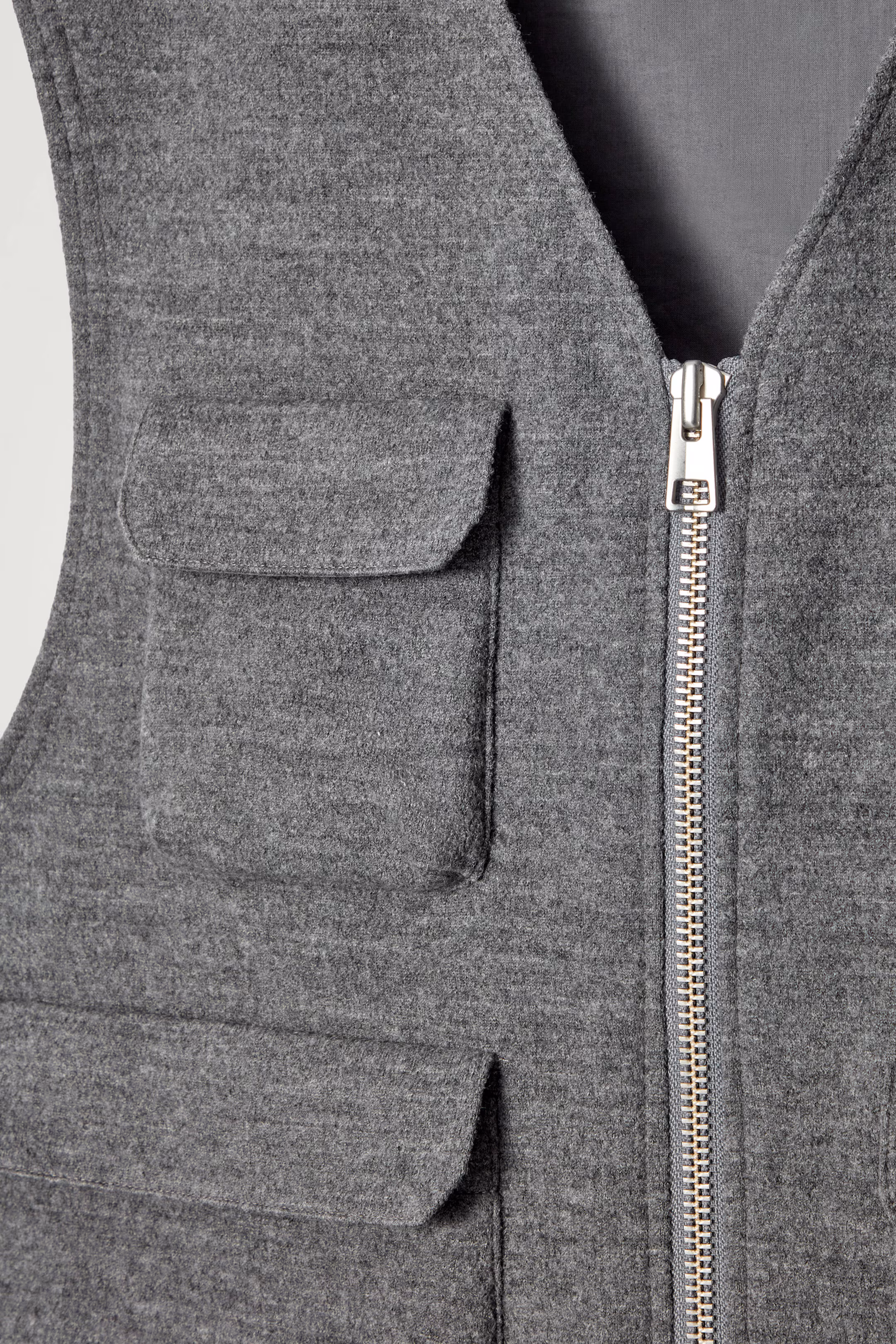 WOOL-BLEND UTILITY GILET