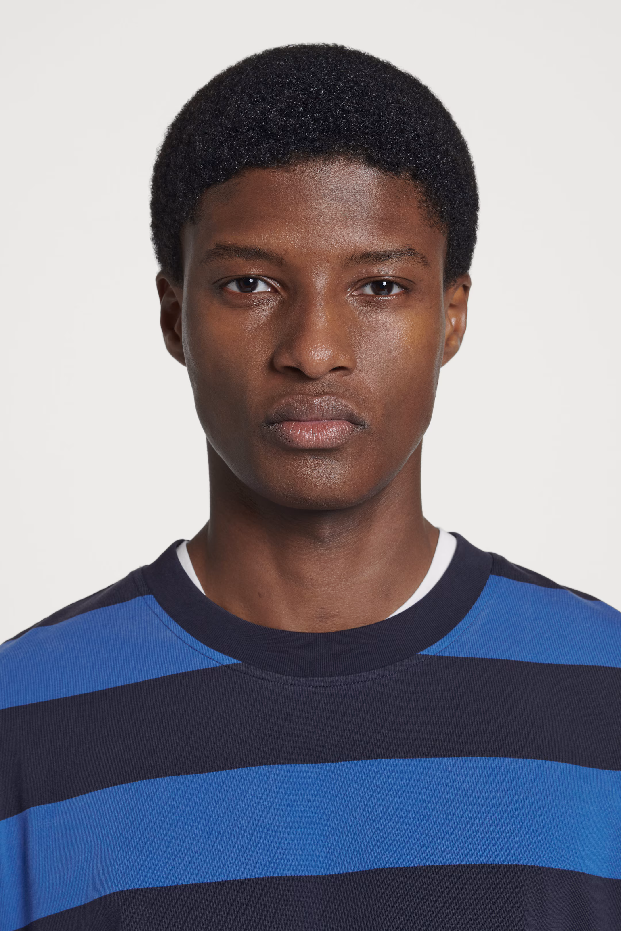 RELAXED STRIPED COTTON T-SHIRT