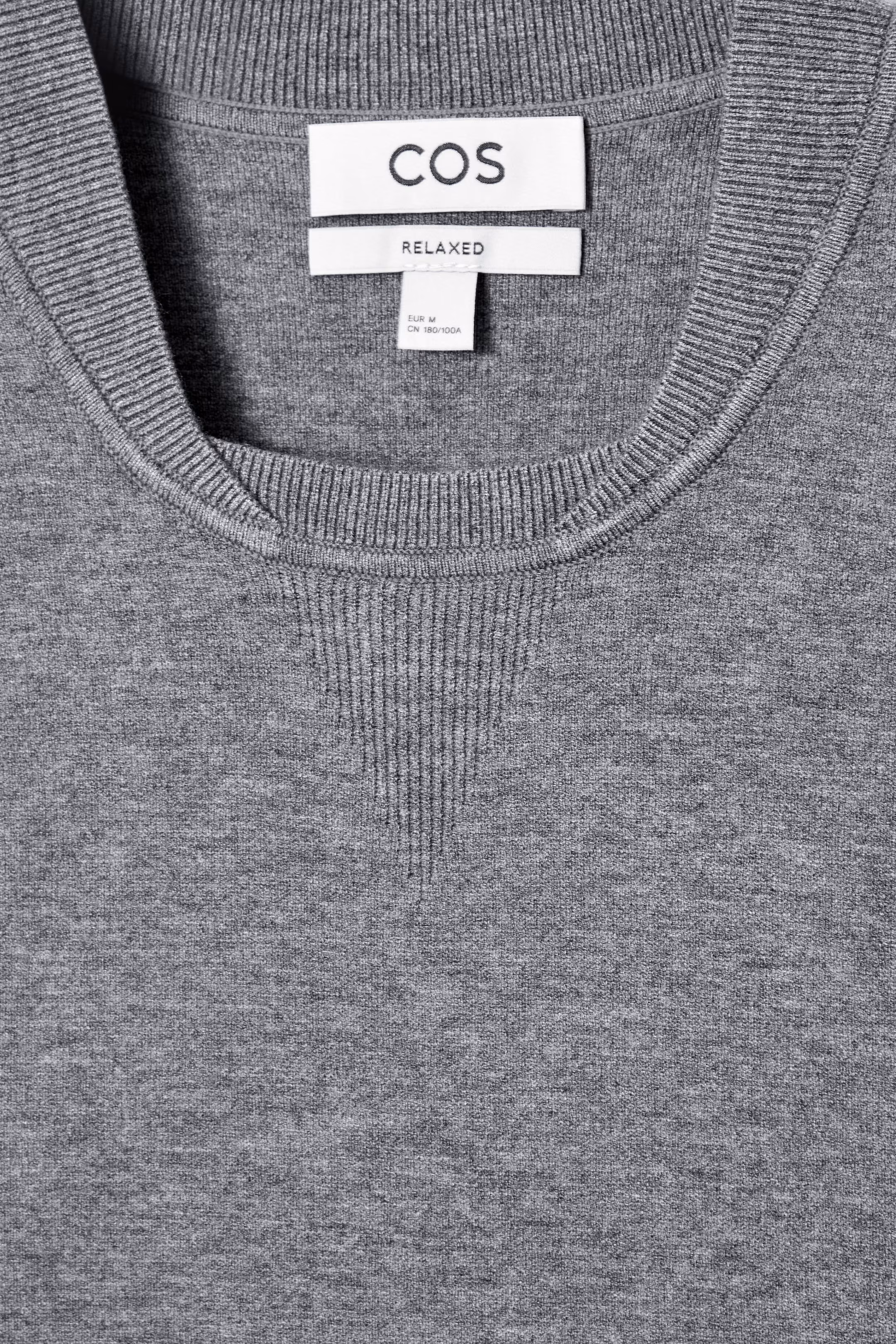 DOUBLE-FACED BOMBER-NECK KNITTED JUMPER