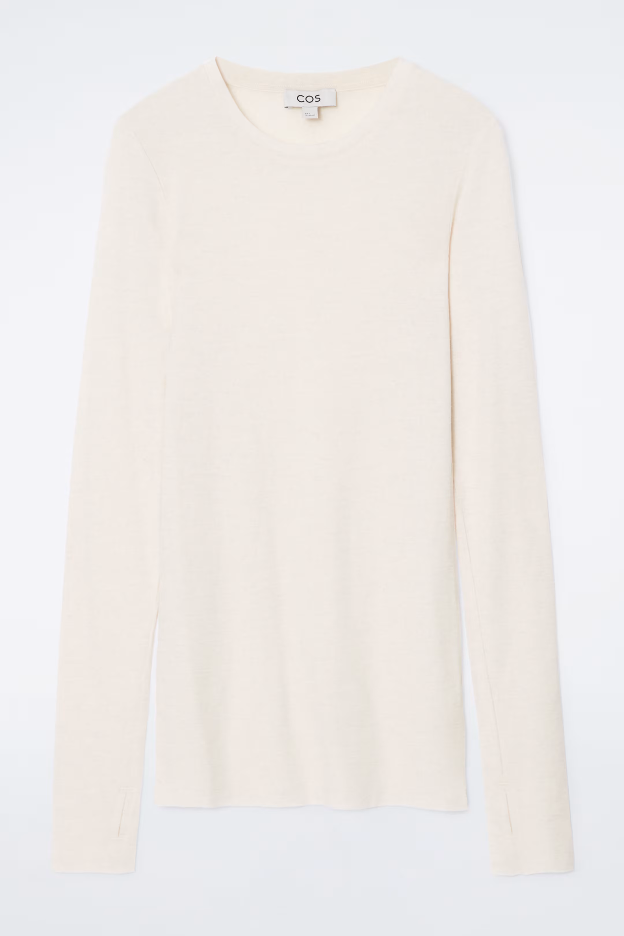 CREW-NECK MERINO WOOL TOP
