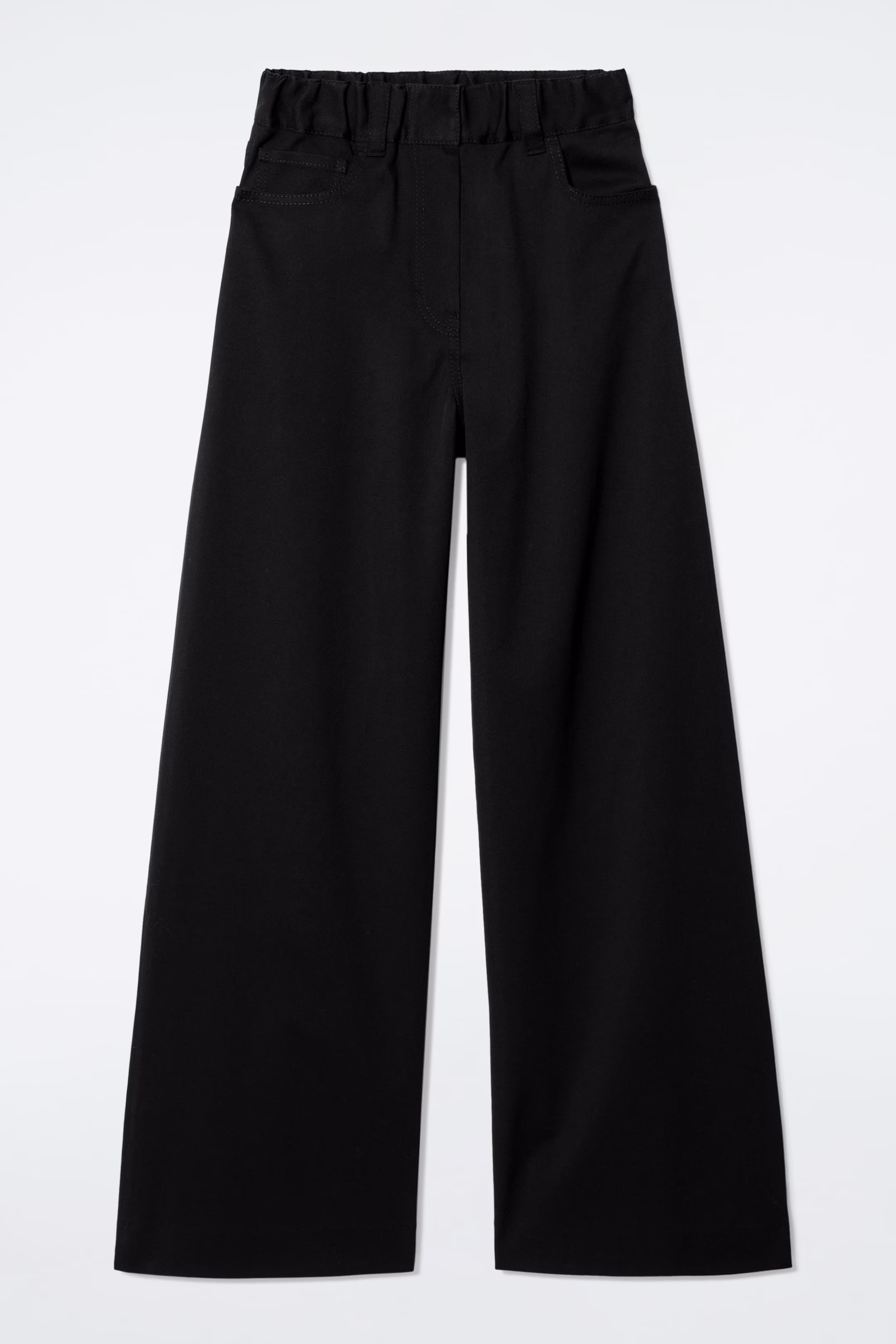 WIDE-LEG COTTON TROUSERS