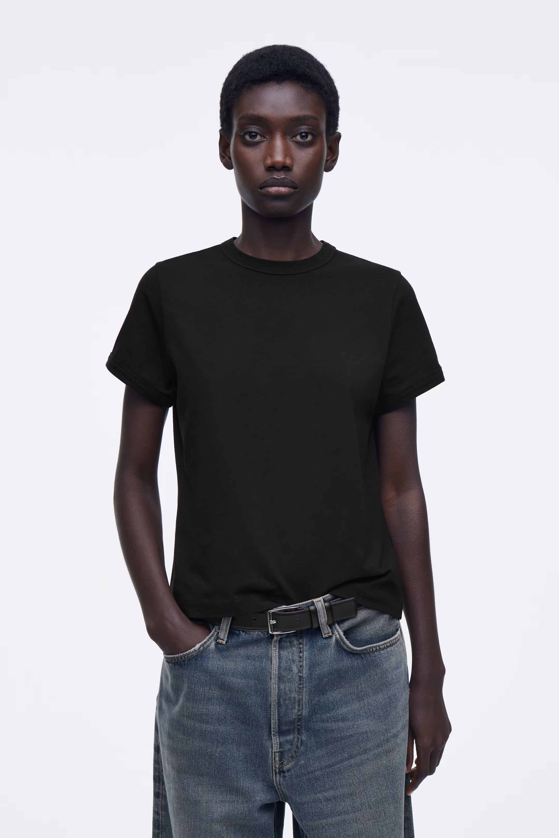 SHRUNKEN RINGER T-SHIRT