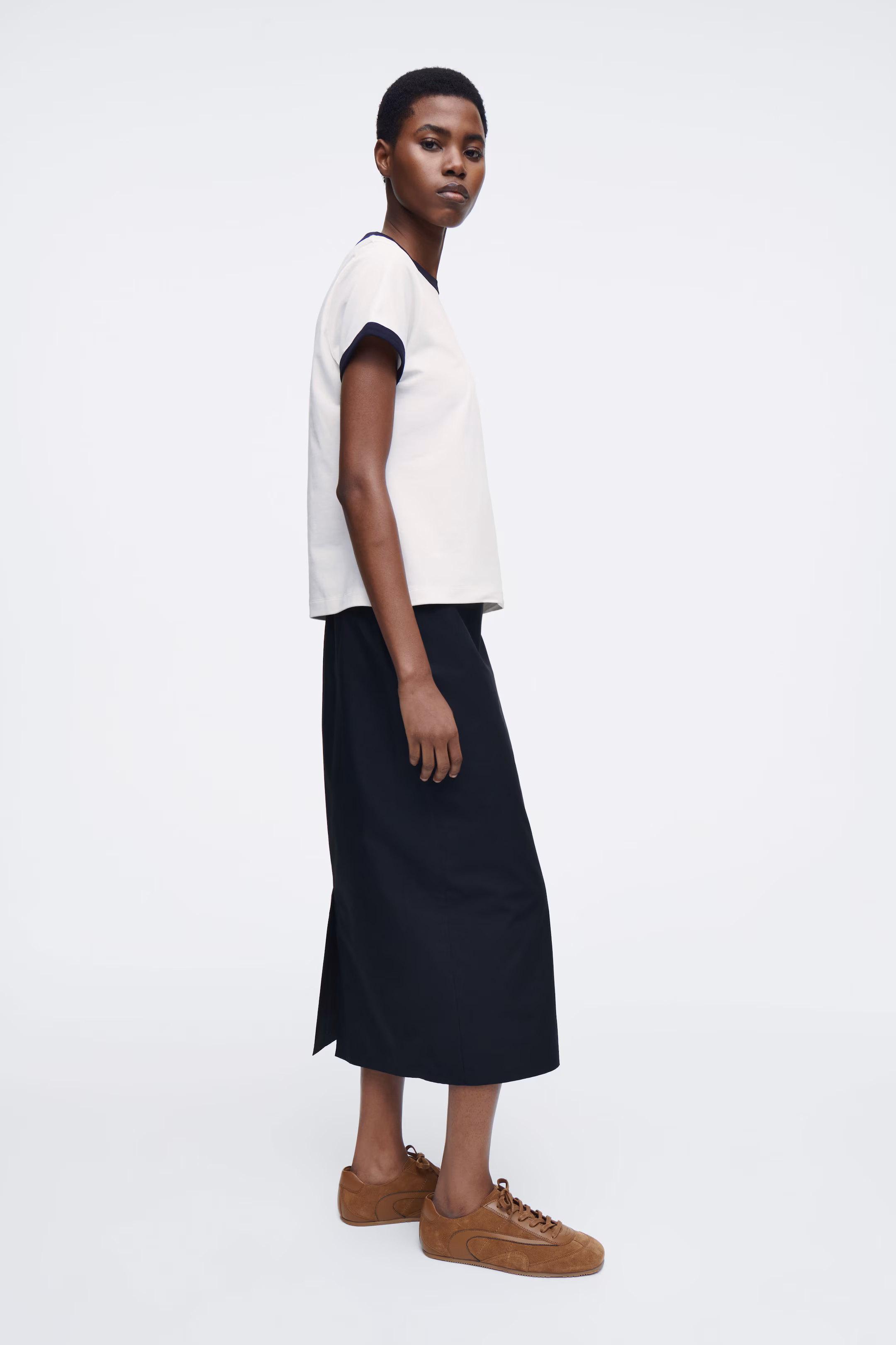 SHRUNKEN RINGER T-SHIRT