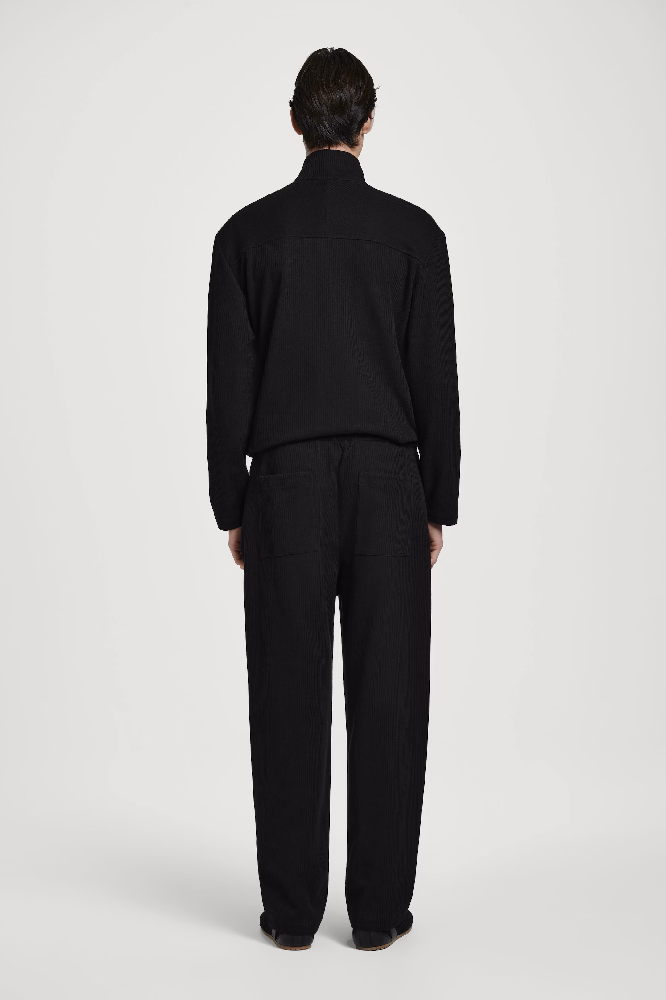 RIBBED JERSEY JOGGERS