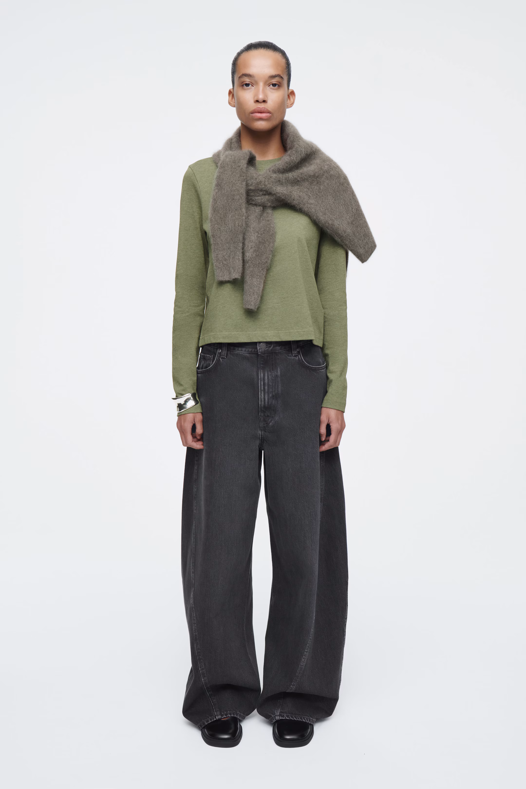 CLEAN CUT REGULAR LONG-SLEEVED T-SHIRT