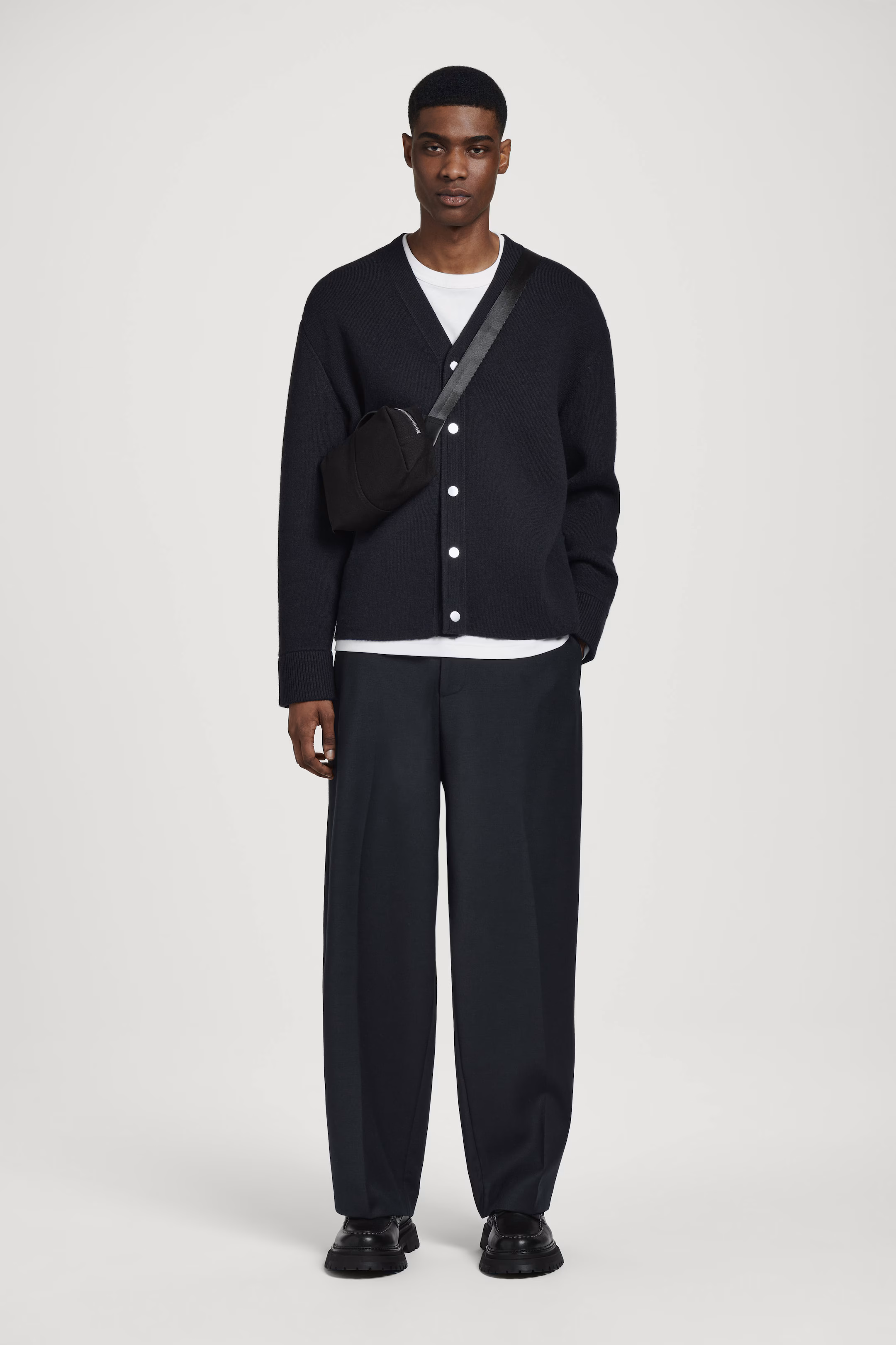 BOXY WATER-REPELLENT CROSSBODY BAG - CANVAS