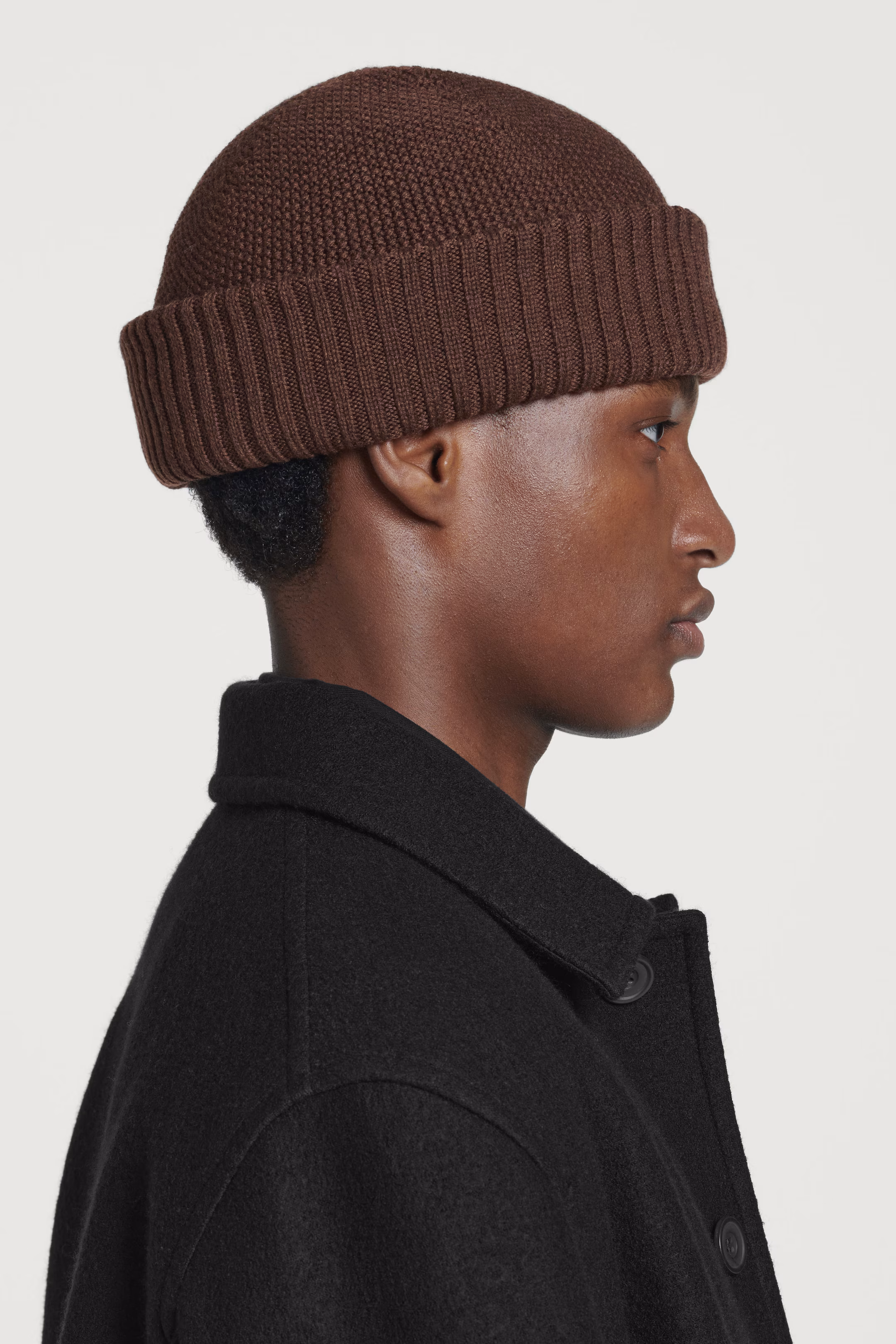 TEXTURED WOOL BEANIE