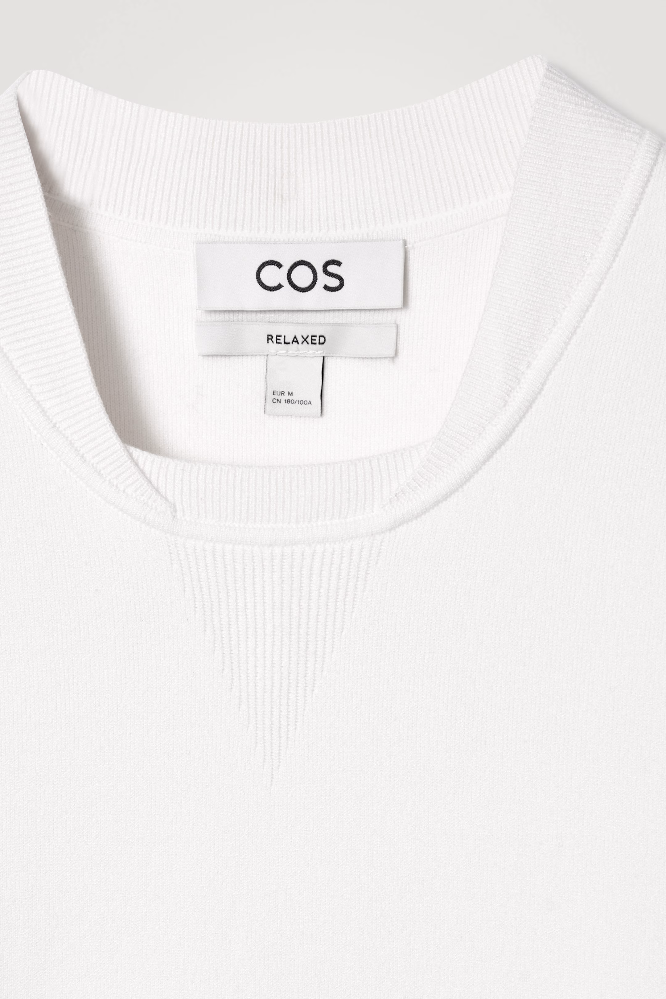 DOUBLE-FACED BOMBER-NECK KNITTED JUMPER